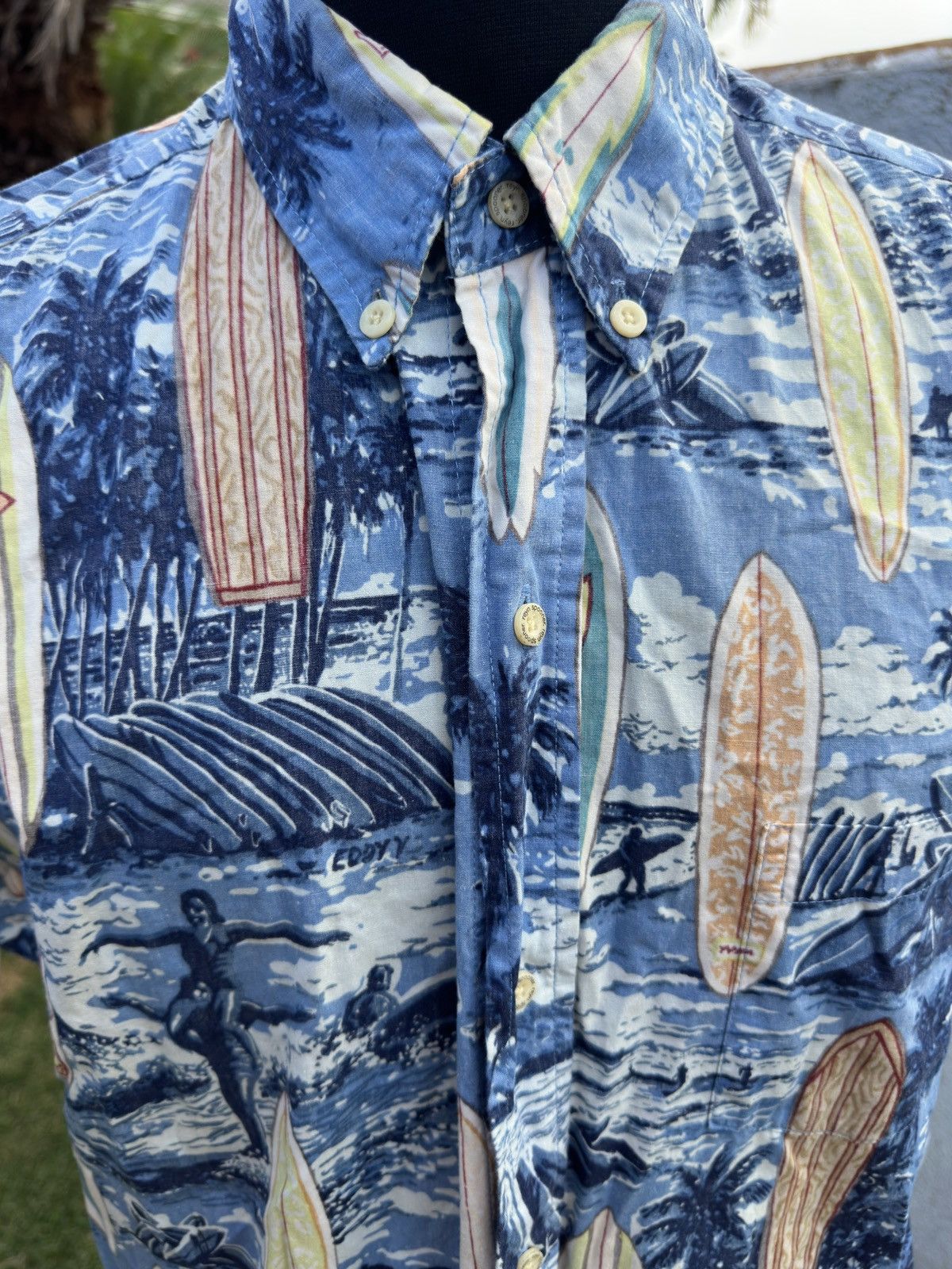 Reyn Spooner PreOwned Reyn Spooner Hawaiian Surf Multicolored Men's Large Size US L / EU 52-54 / 3 - 3 Thumbnail