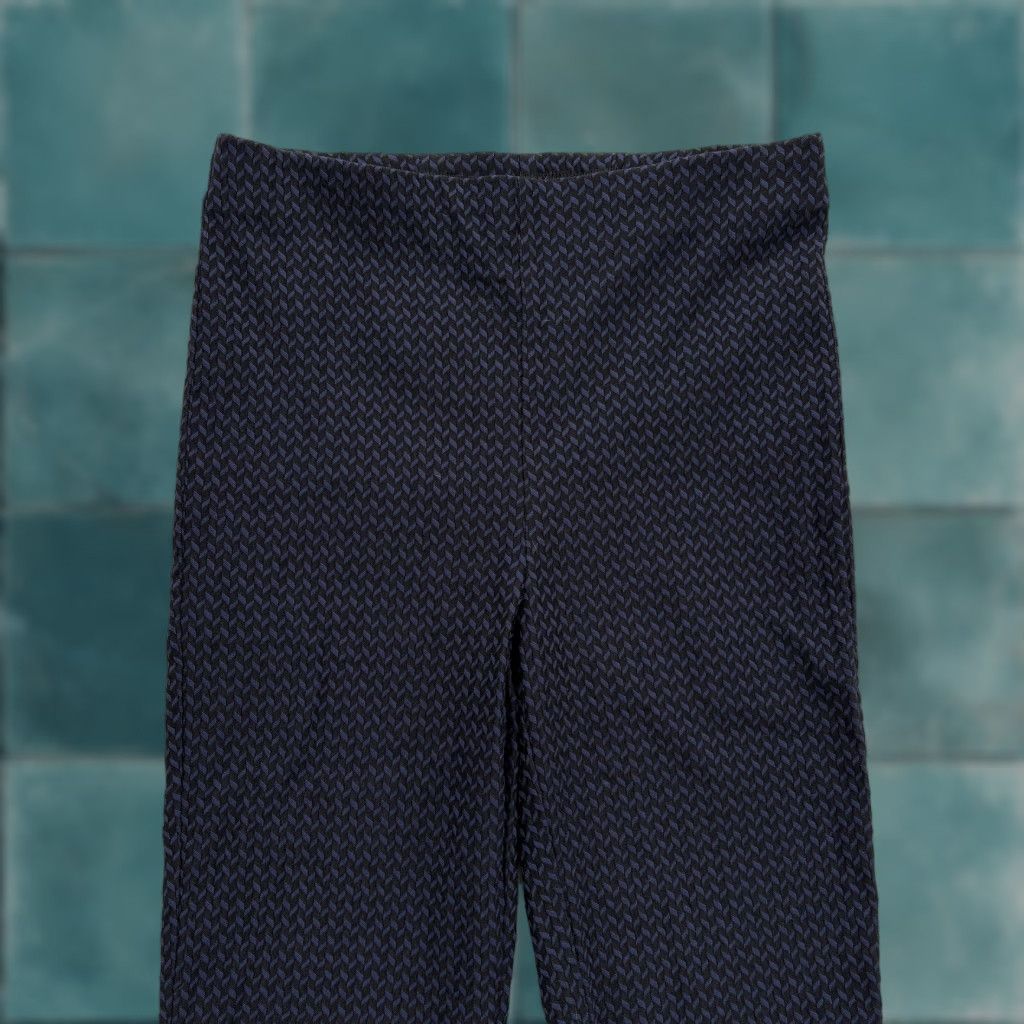 Joseph Ribkoff Joseph Ribkoff Pants Womens 6 Black Blue Geometric Pull On Ankle Stretch Career Size 28" / US 6 / IT 42 - 1 Thumbnail