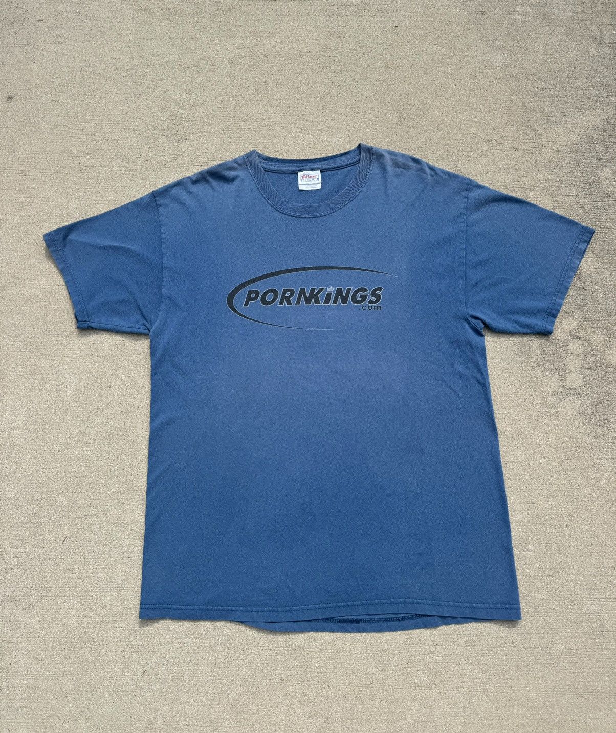 Hanes 2000s y2k vintage Pornkings.com promo tee GRAIL RARE Size US L / EU 52-54 / 3 - 1 Thumbnail