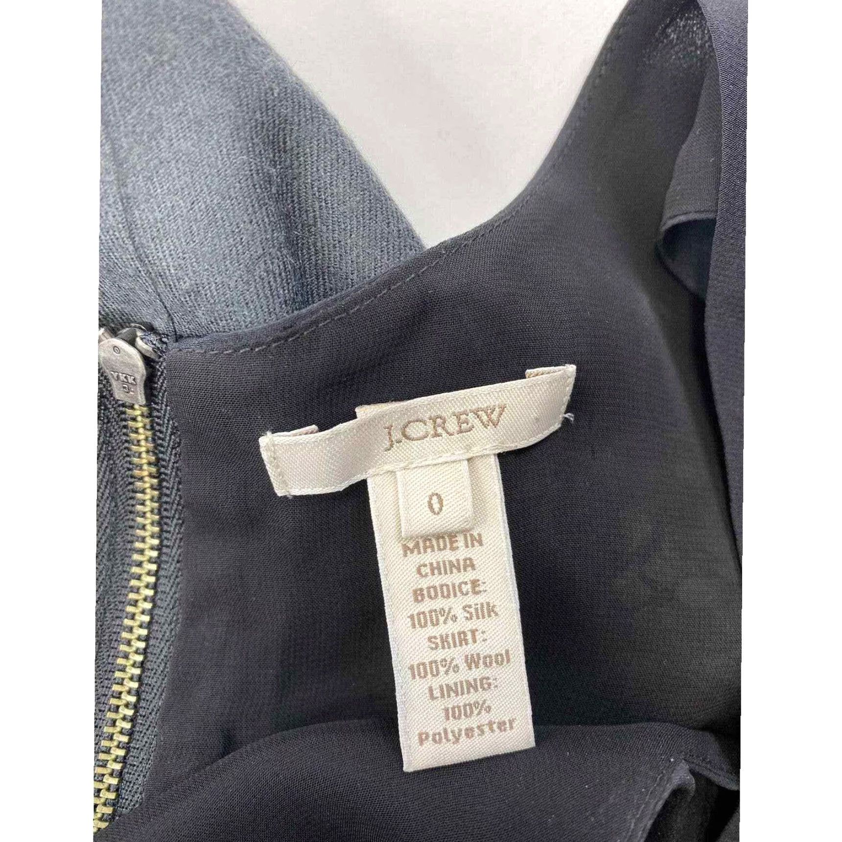 J.Crew J.Crew Dress Black Pockets 0 Womens Size XS / US 0-2 / IT 36-38 - 3 Thumbnail