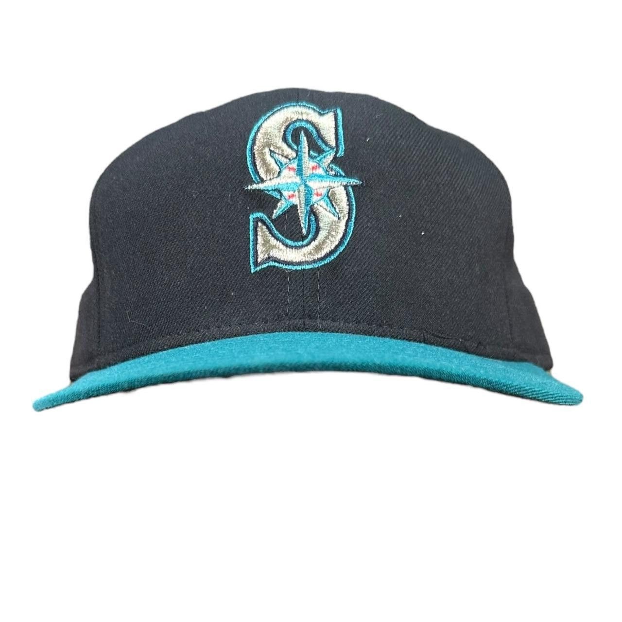 New Era Vintage 1990s New Era Seattle Mariners fitted hat 7 3/8 Size ONE SIZE - 1 Thumbnail