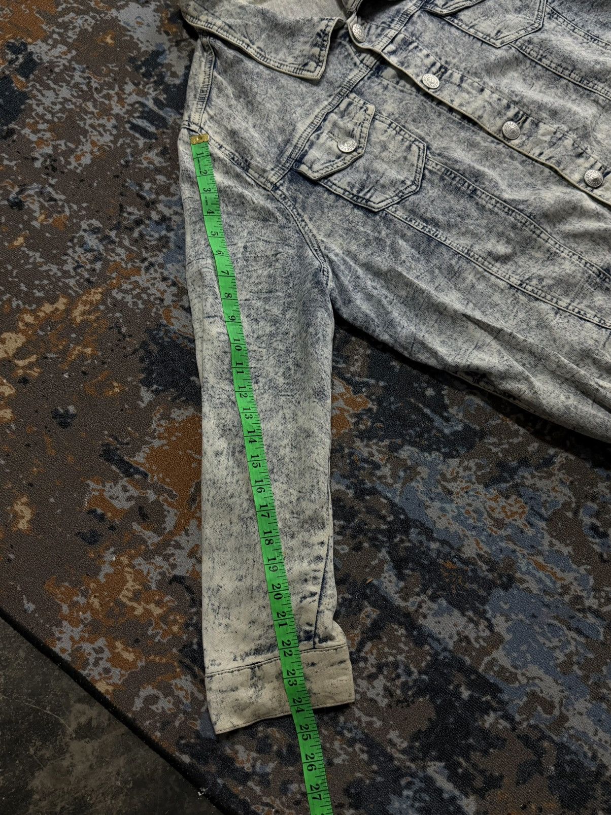 Dig Deep Vintage Dig Deep Acid Wash Denim Trucker Size US XL / EU 56 / 4 - 10 Thumbnail