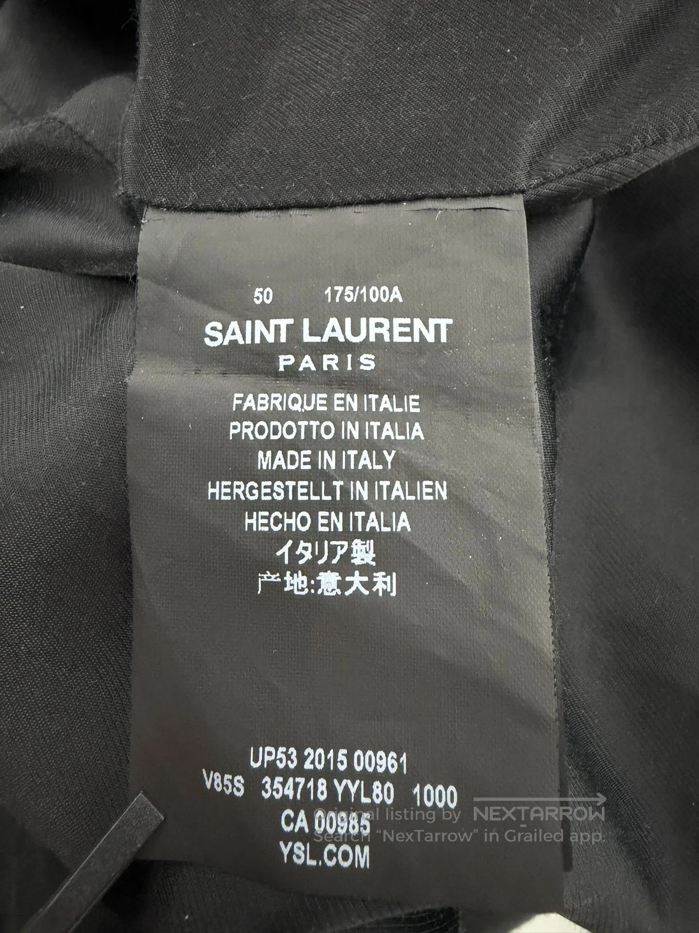 Saint Laurent Paris Saint Laurent Black White Varsity Jacket. Size US M / EU 48-50 / 2 - 6 Thumbnail