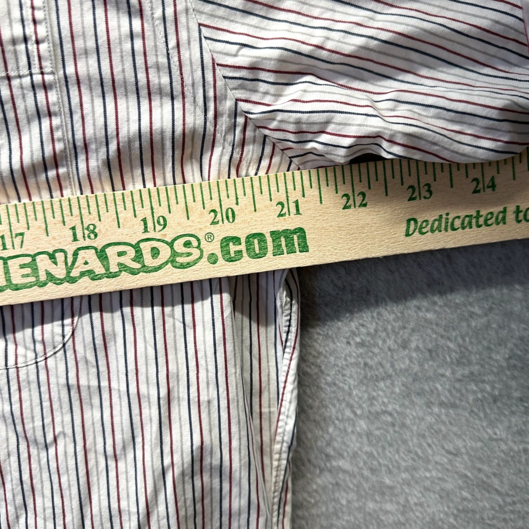 Nordstrom VINTAGE Nordstrom Shirt Mens Button-Up White Striped 15.5 14.5 Small Cotton Casual Size US L / EU 52-54 / 3 - 6 Thumbnail