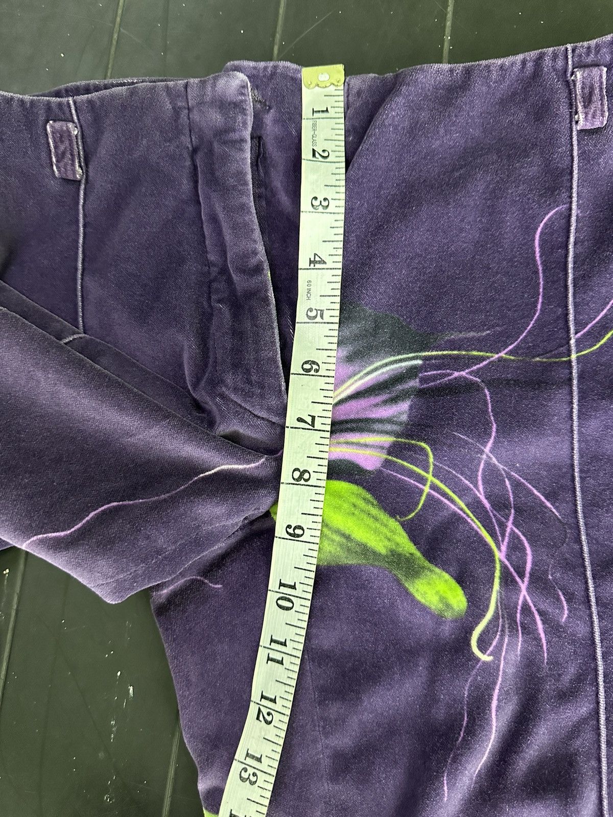 Versace Versus Versace Purple Floral Jeans Couture Size 24" / US 00 / IT 34 - 7 Thumbnail