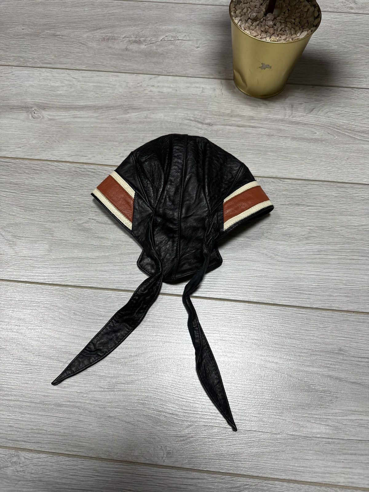 Harley Davidson Harley Davidson leather durag hat biker moto Size ONE SIZE - 2 Thumbnail