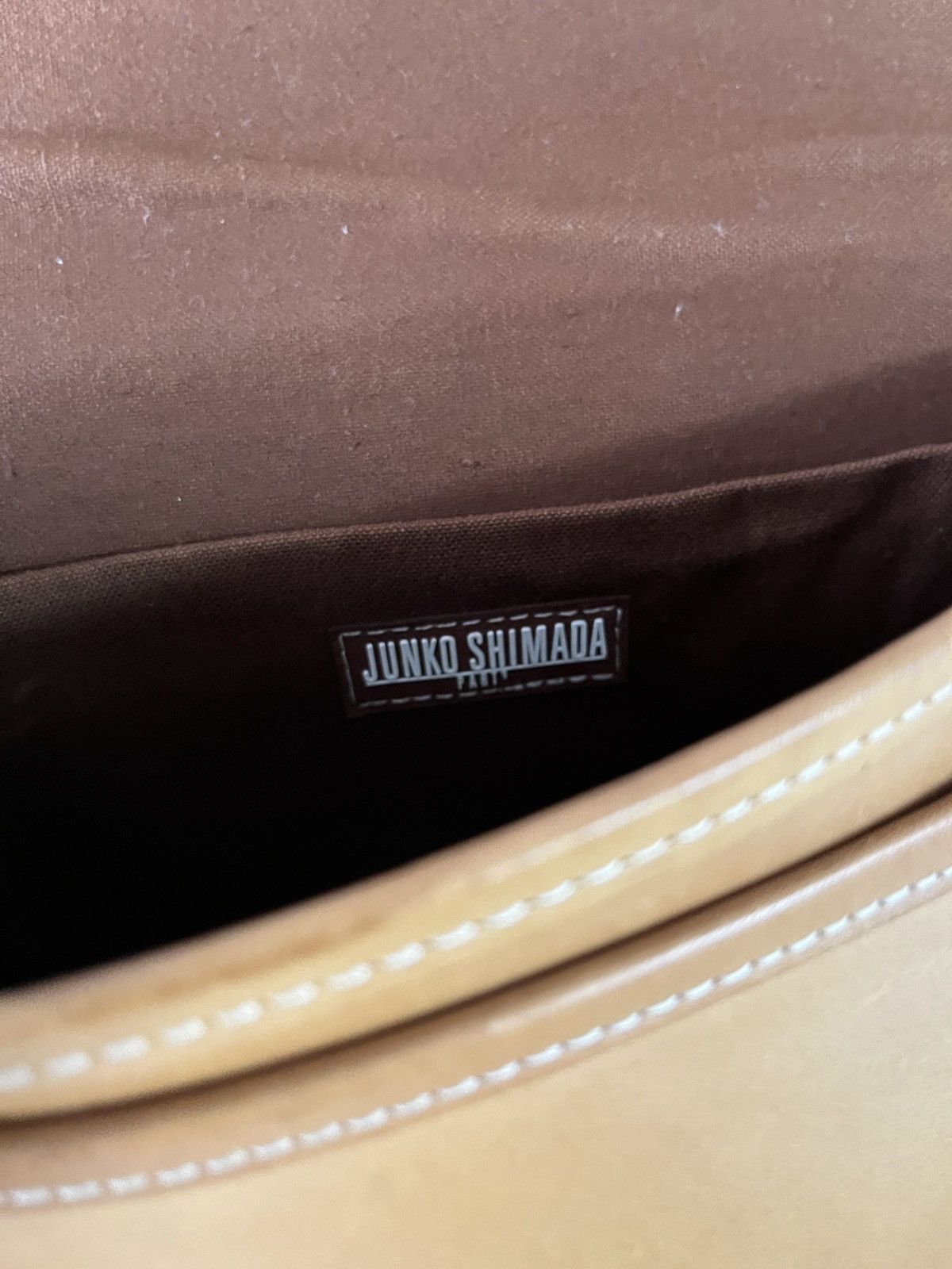 Junko Shimada × Leather Vintage Junko Shimada Part 2 Patina Suede Leather Sling Bag Size ONE SIZE - 12 Thumbnail