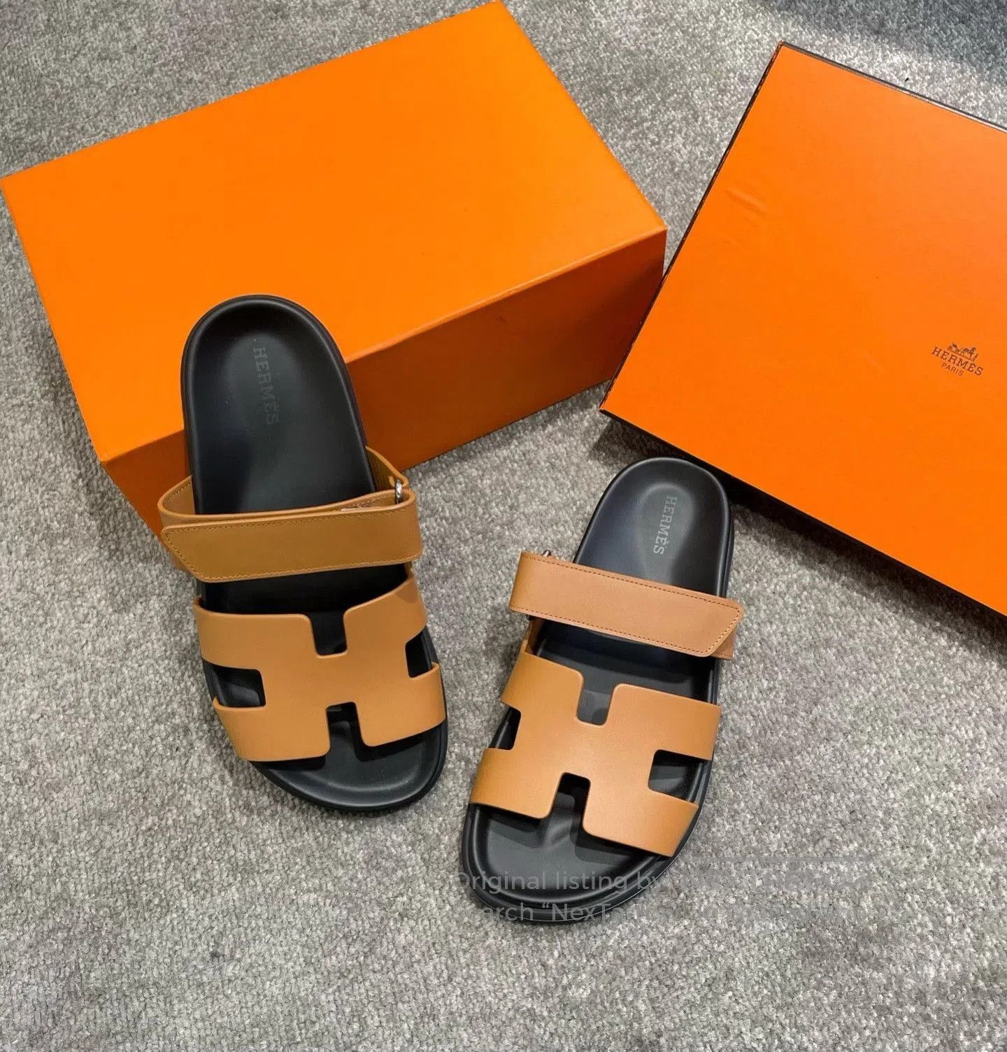 Hermes Hermès Flat Velcro Slide Sandals. Size US 6 / IT 36 - 6 Thumbnail