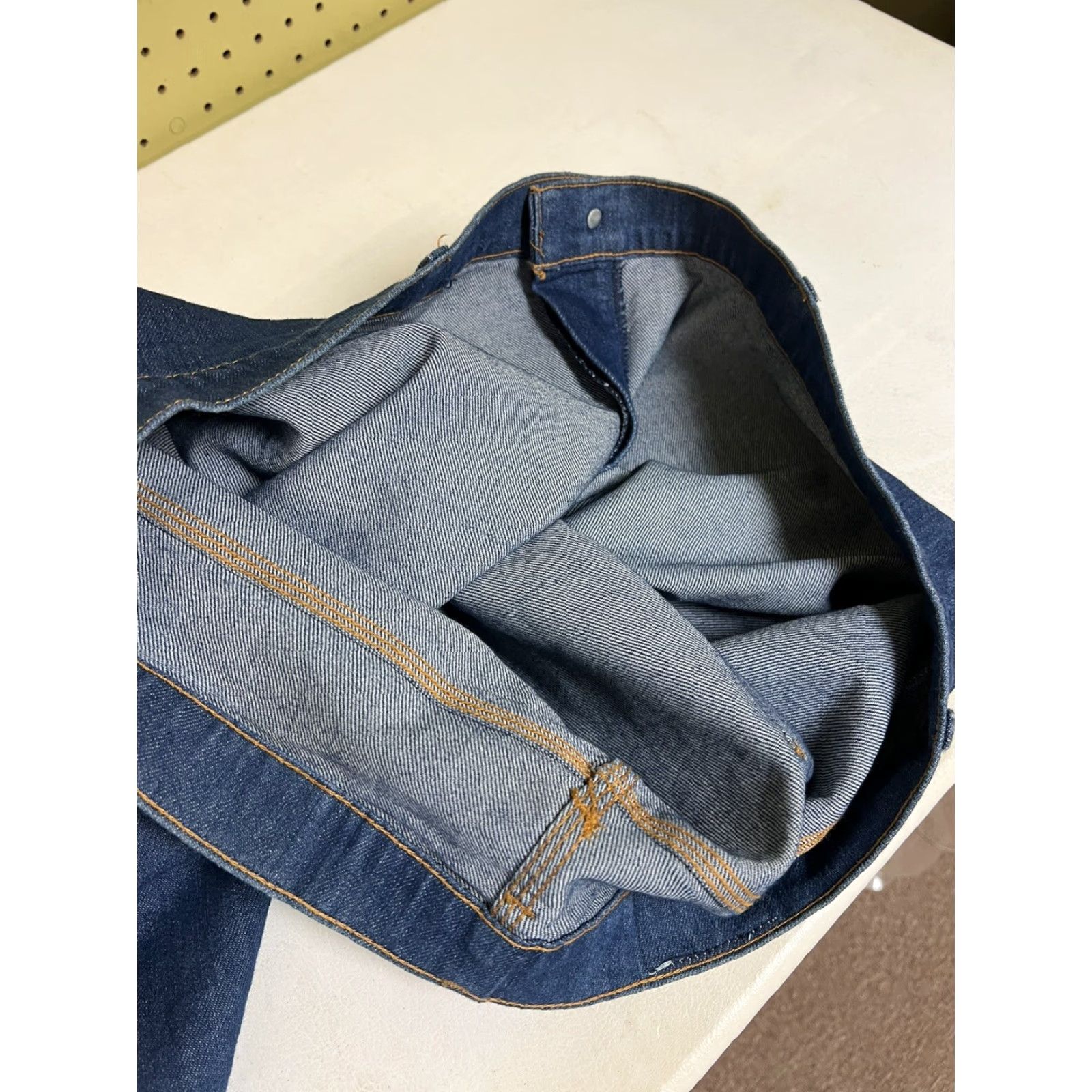 Levi's VINTAGE Levi’s Orange Tab Plowboy Jeans 42x34 Straight Leg High Waist Men Regular 34 In Blue Cotton Denim Jeans Size US 42 / EU 58 - 5 Thumbnail