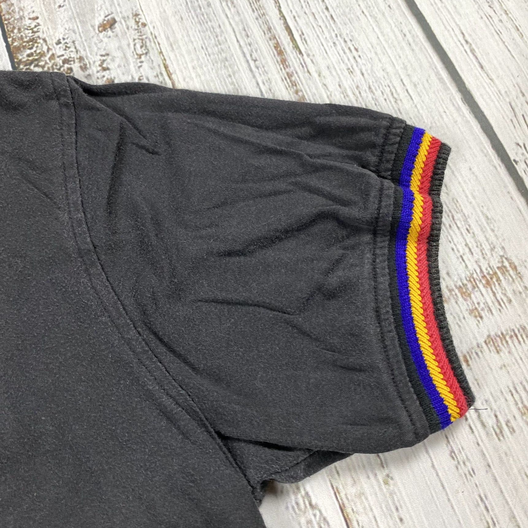 Vintage VINTAGE 90s HANASPORT CROPPED BUTTON RINGER COLLAR GOLF POLO SHIRT BLACK WOMENS XL Size XL / US 12-14 / IT 48-50 - 4 Thumbnail