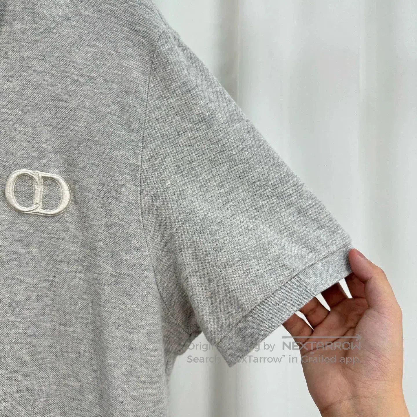 Dior Dior New Gray Embroidered CD Polo. Size US XXL / EU 58 / 5 - 4 Thumbnail