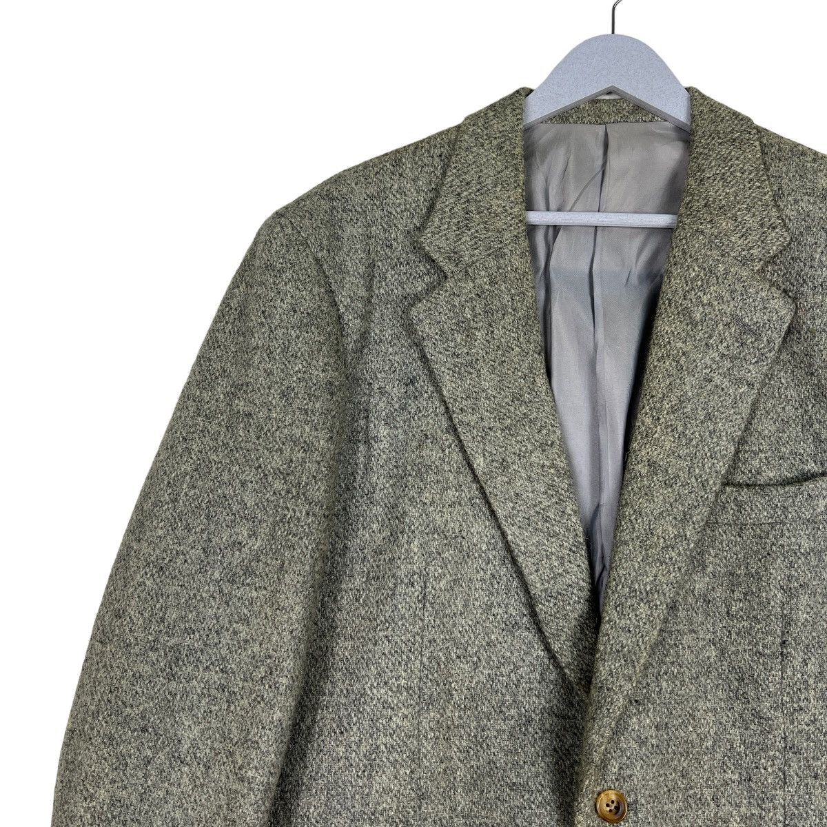 Harris Tweed 🔥 HARRIS TWEED X KENT WOOL COAT JACKET Size US L / EU 52-54 / 3 - 4 Thumbnail