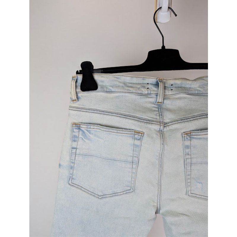 Amiri o1rshd1 MX1 Suede Denim Jeans in Medium Indigo Size US 32 / EU 48 - 17 Thumbnail