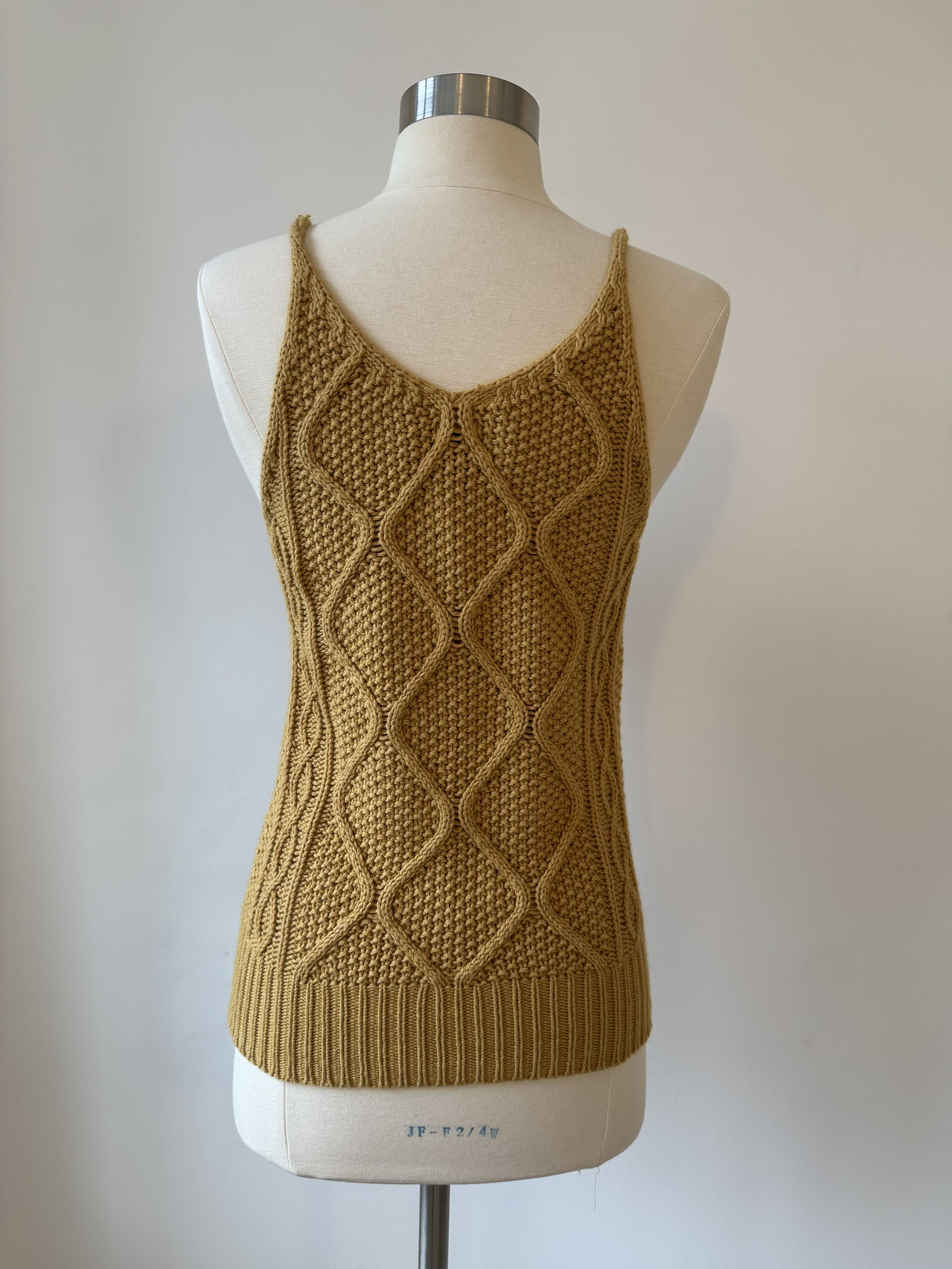 Nili Lotan Nili Lotan Dakota Cashmere Silk Cable Knit Tank Size S / US 4 / IT 40 - 4 Thumbnail