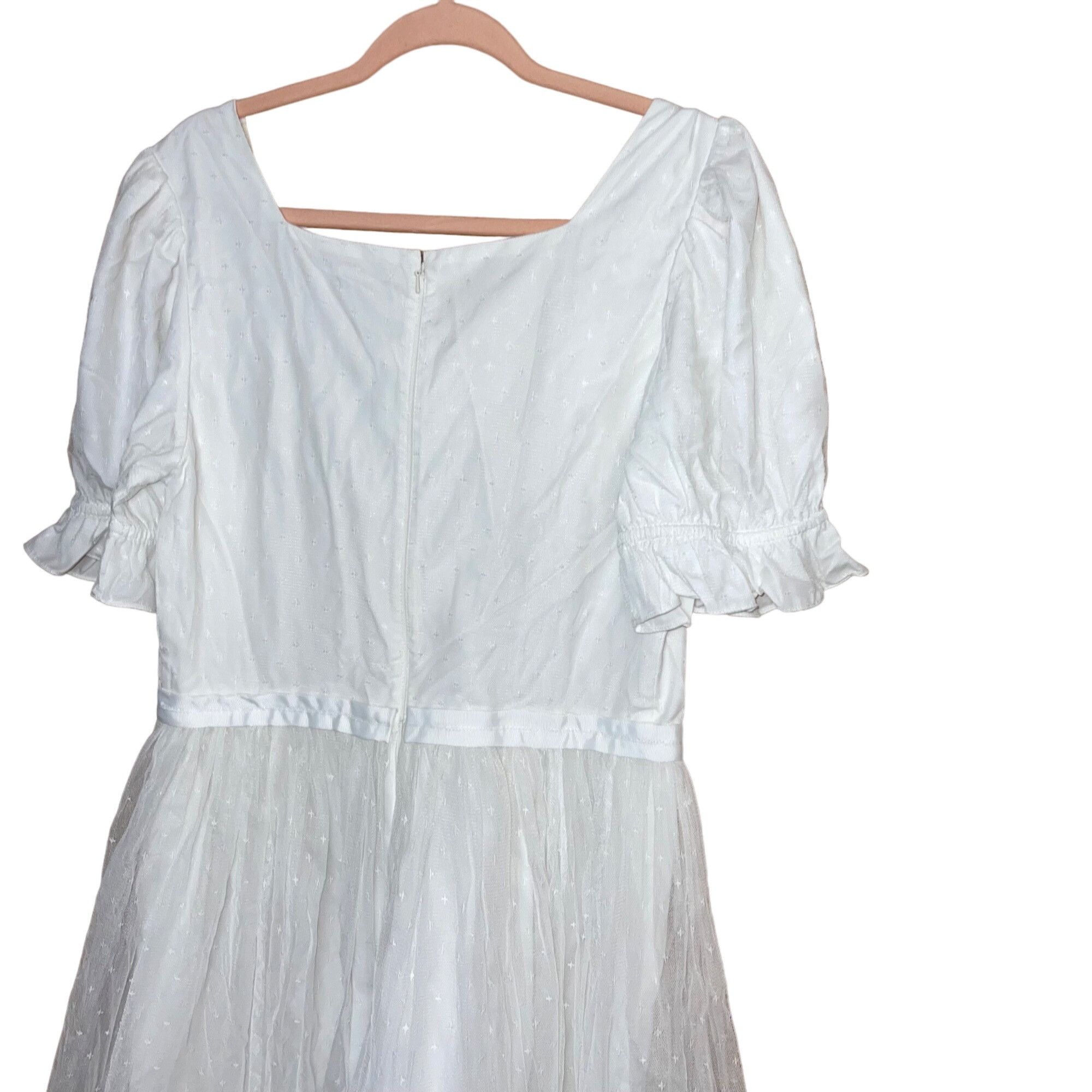 Other Ivy City Co Womens Dress Size 12 White Ballerin Size XL / US 12-14 / IT 48-50 - 9 Thumbnail