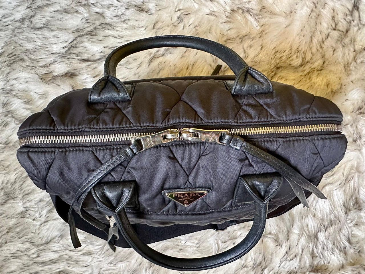 Prada Prada Bomber Convertible Quilted Size ONE SIZE - 10 Thumbnail
