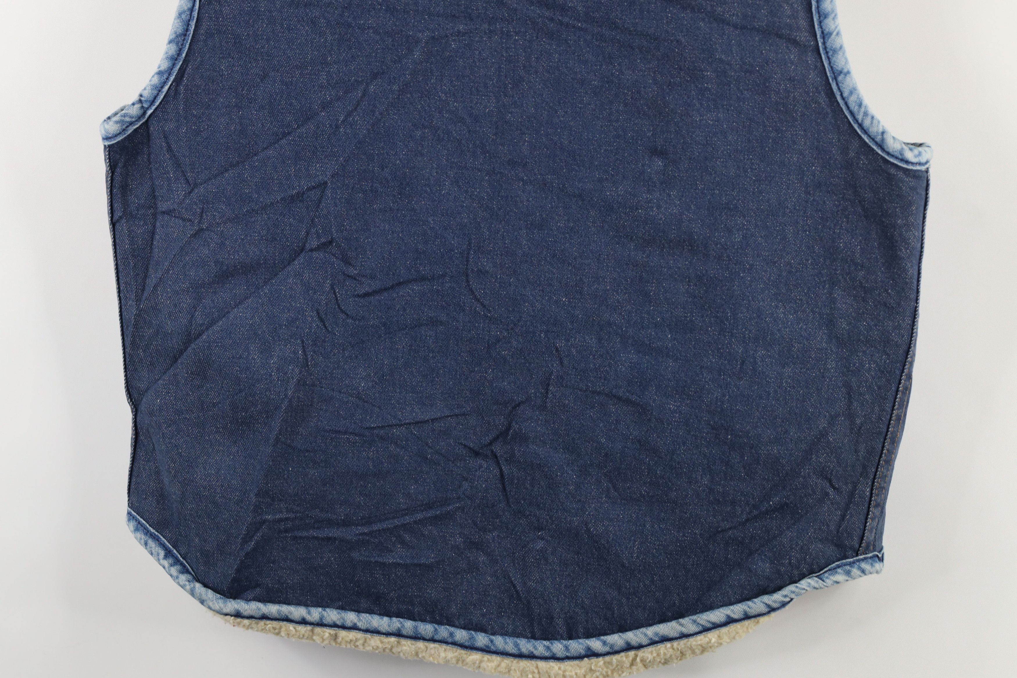 Carhartt × Vintage Vintage 80s Carhartt Deep Pile Fleece Lined Denim Vest USA Size US L / EU 52-54 / 3 - 13 Thumbnail