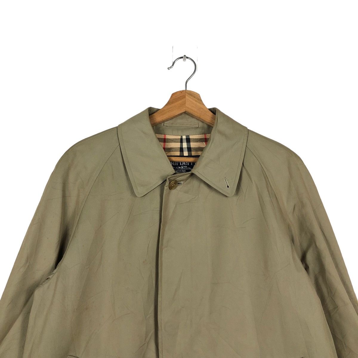 Burberry 🔥90’s VINTAGE TRENCH COAT BURBERRY NOVA CHECK LINING Size US M / EU 48-50 / 2 - 3 Thumbnail