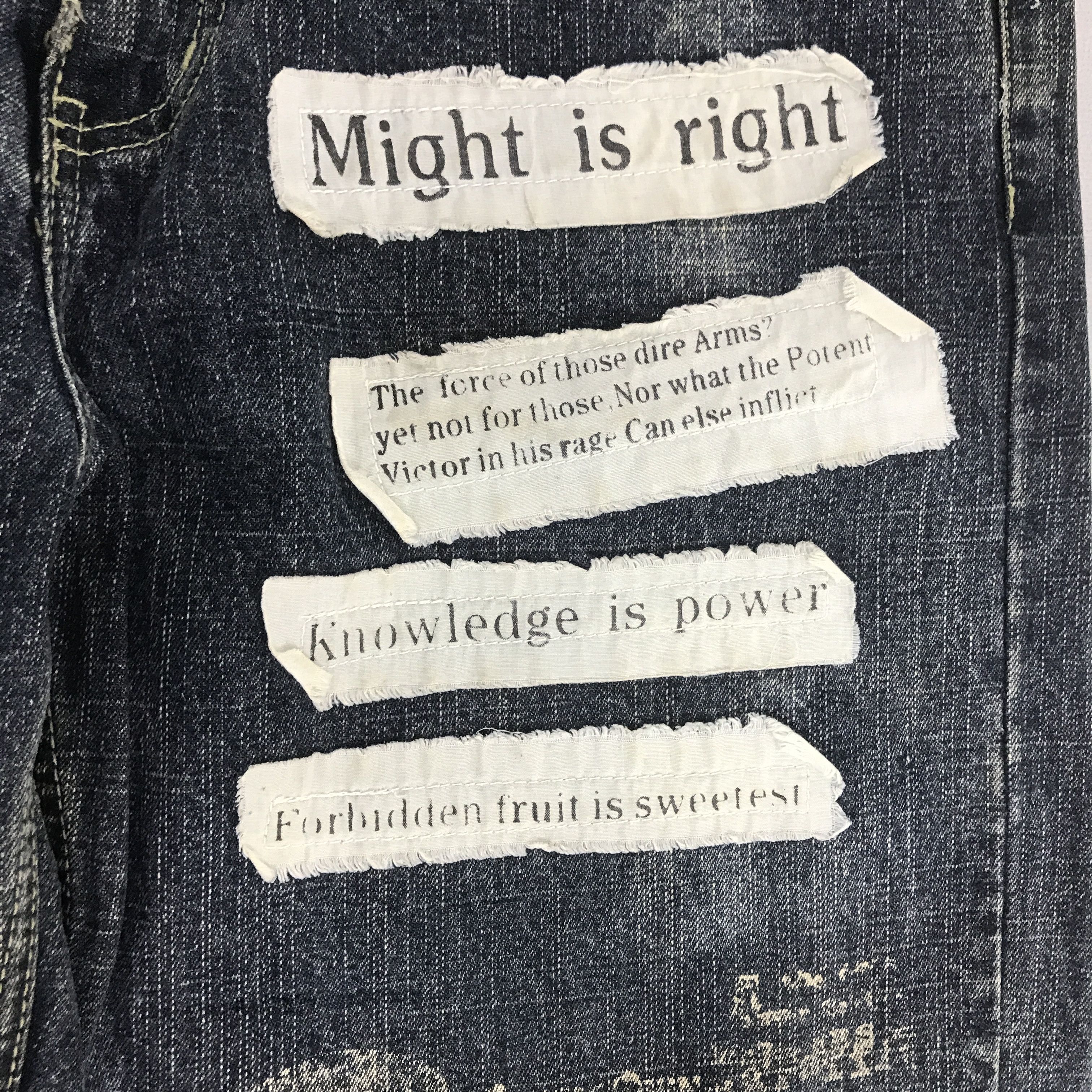 Japanese Brand Gothic style design Free Beat japan Denim pants K54B14 Size US 32 / EU 48 - 13 Thumbnail