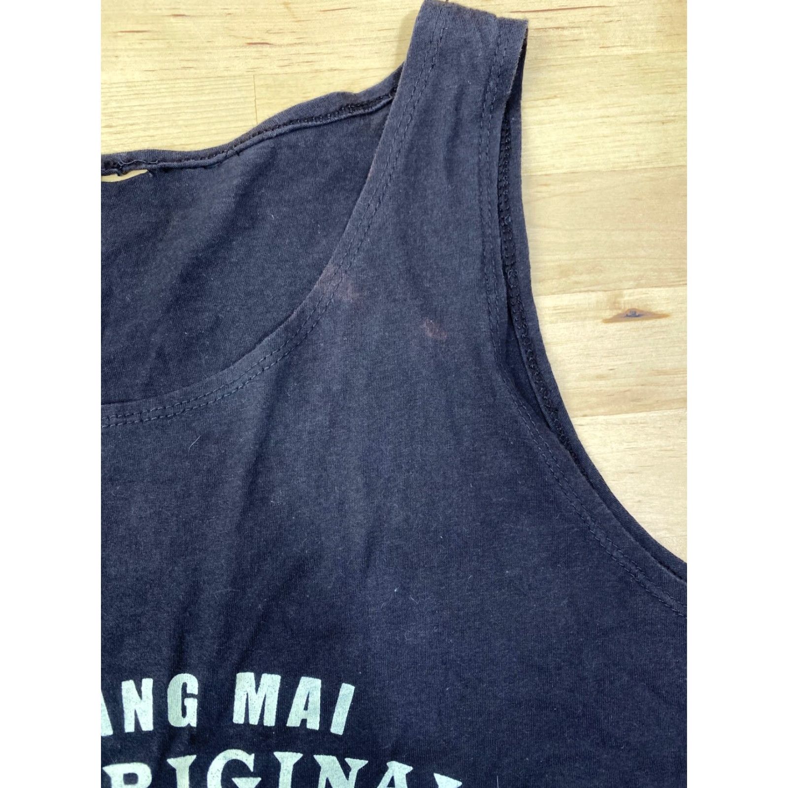 Vintage Chiang Mai Thailand The Original Walking Street Graphic Tank Top Sz S #2207 Tank Top Men Black Travel 90s? Size US S / EU 44-46 / 1 - 7 Thumbnail