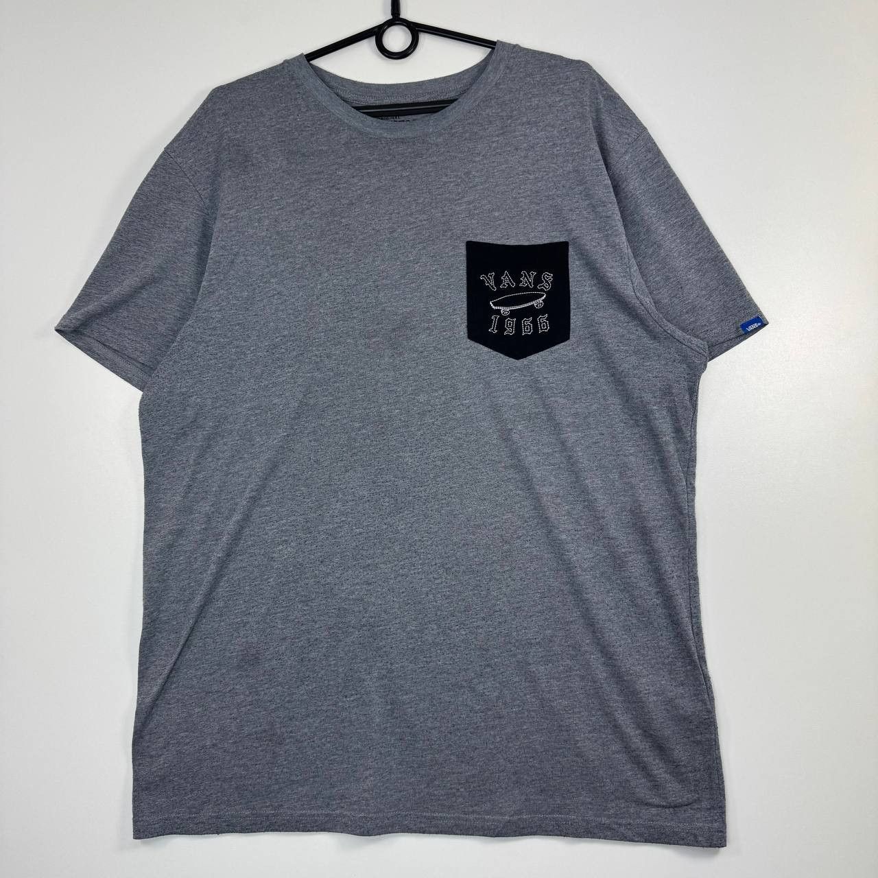 Vans Vans 1966 Pocket Logo T-Shirt Grey Skate Mens Size XL Size US XL / EU 56 / 4 - 1 Thumbnail