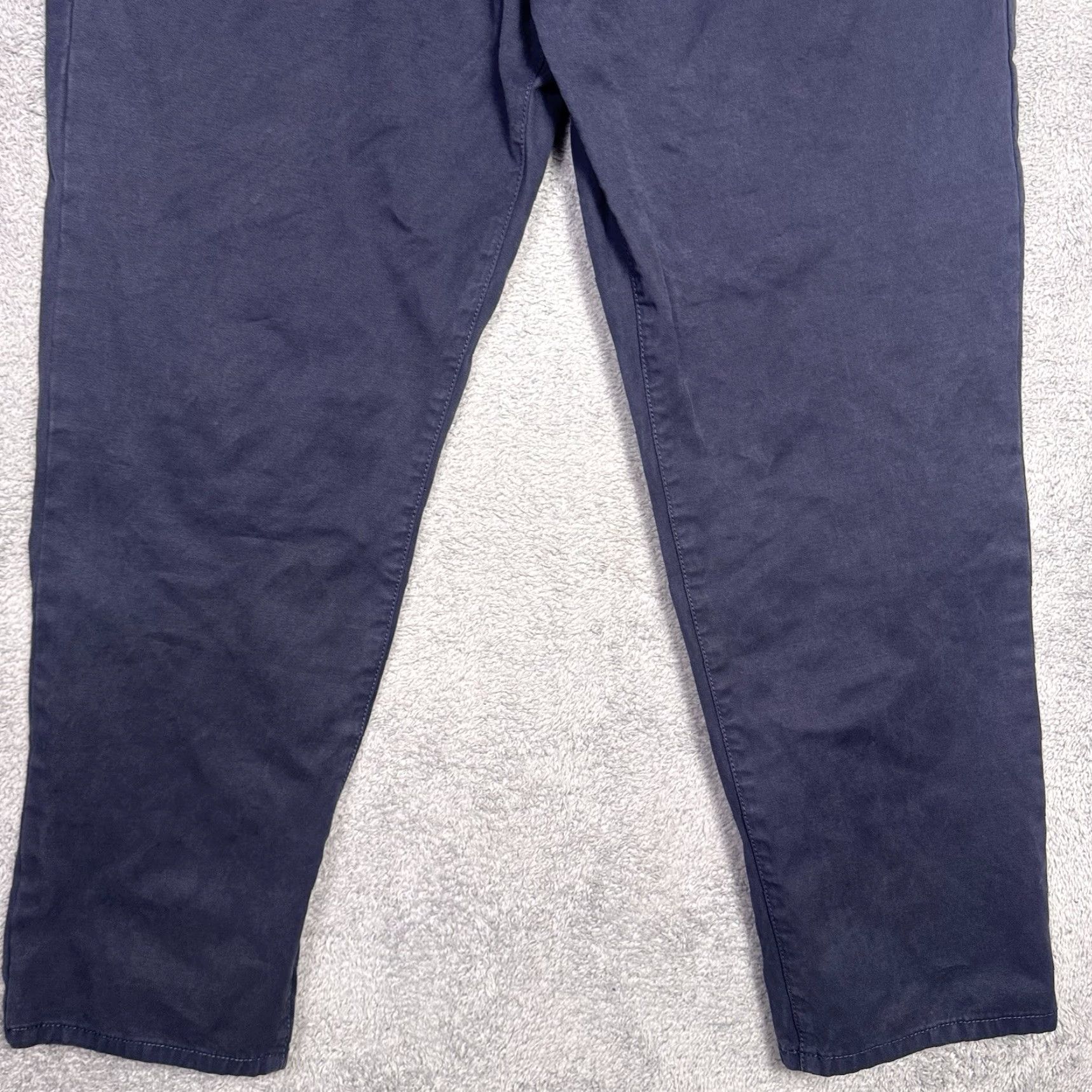 Johnston & Murphy Johnston & Murphy Pants Men's 40x30 Chino Flat Front Canvas Brushed Navy Twill Stretch Classic Slax? Size US 40 / EU 56 - 2 Thumbnail