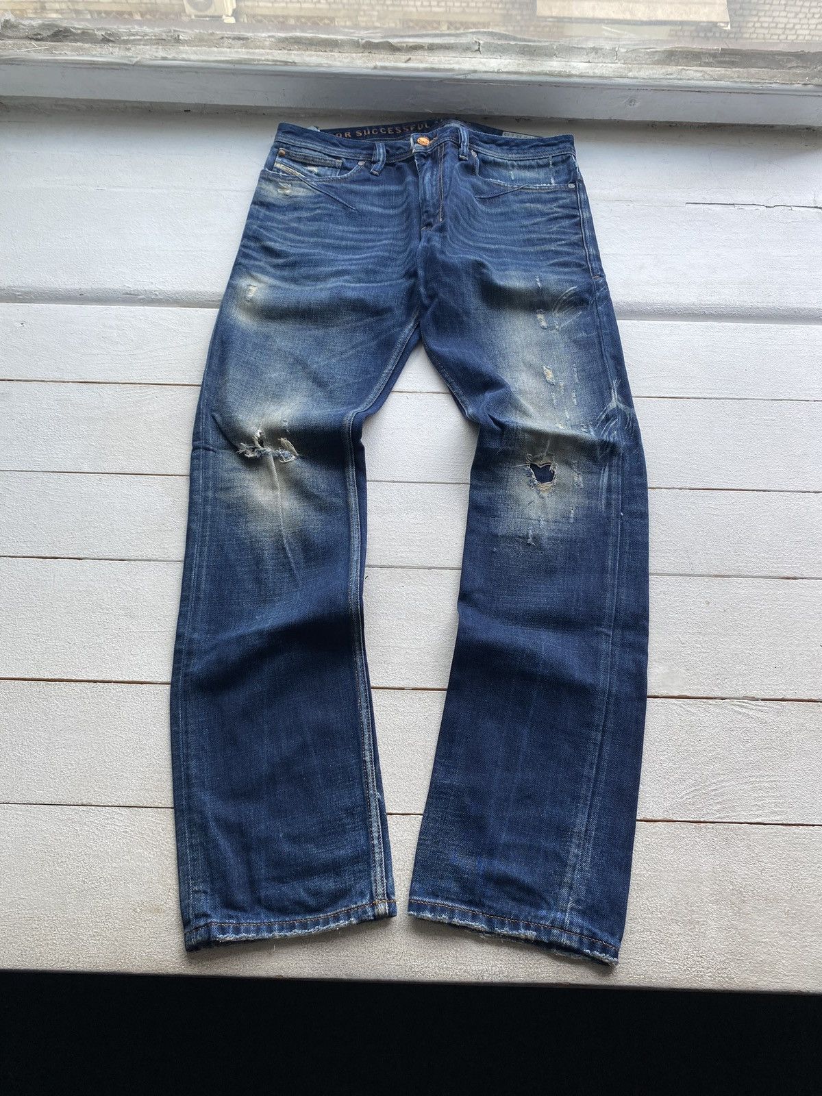 Diesel × Vintage 🔥Opium Diesel Punk Mens Gothic Emo Distressed Jeans Rare Size US 32 / EU 48 - 2 Thumbnail