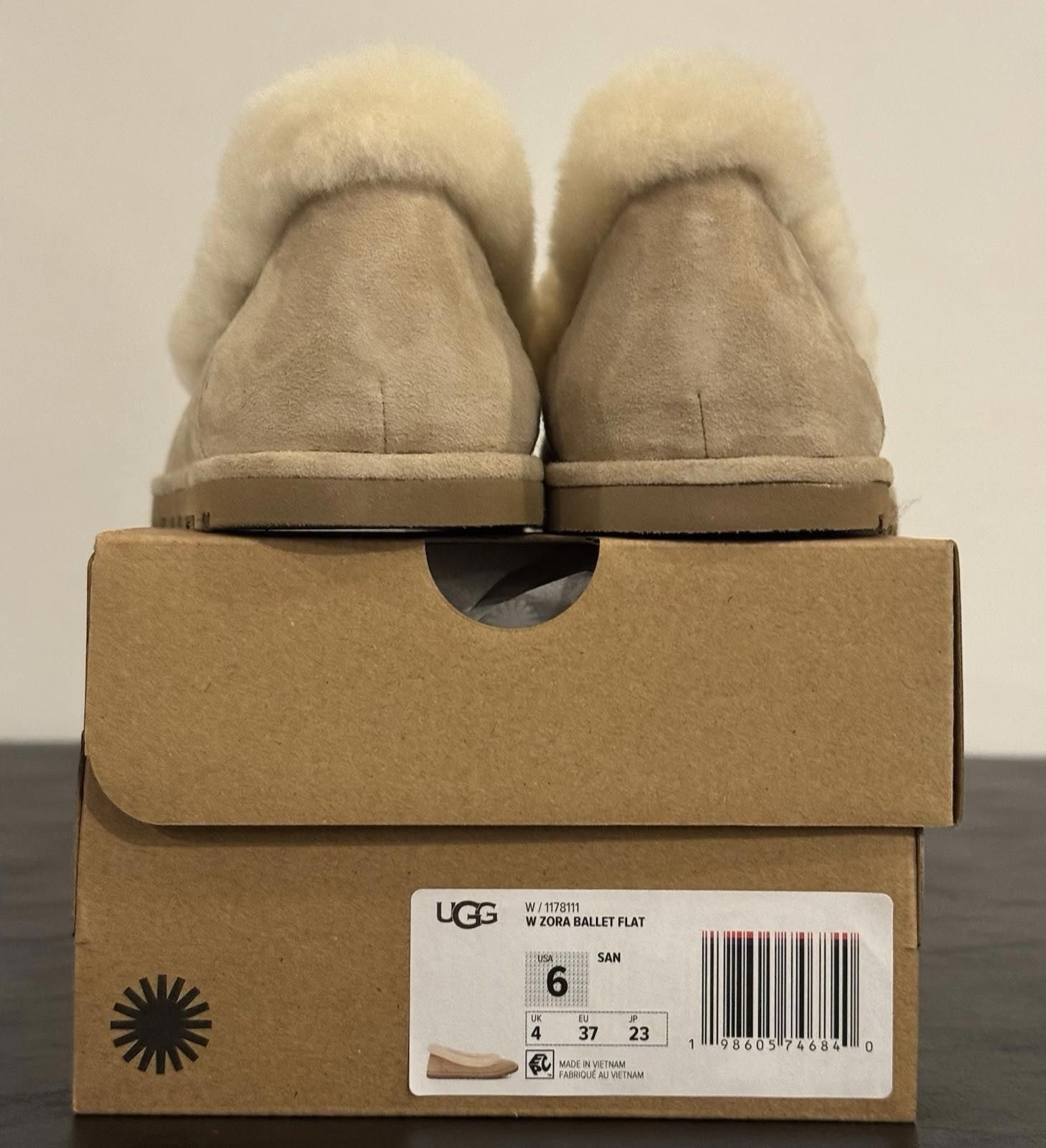 Ugg UGG Zora Ballet Flat Women's Size 6 Sand (W1178111) Size US 6 / IT 36 - 4 Thumbnail