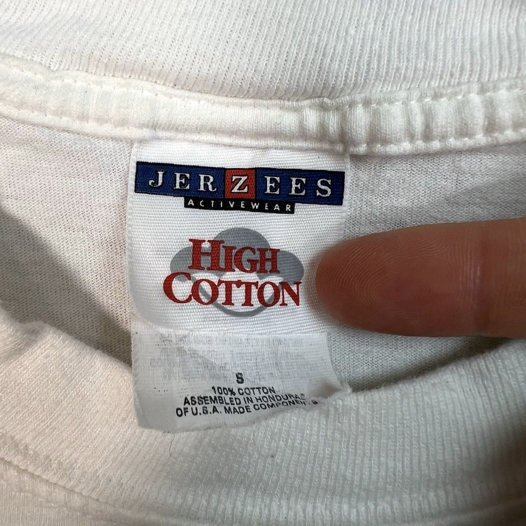 Jerzees VINTAGE 1990s New Orleans French Quarter Graphic T Shirt Mens Small Cotton White Size US S / EU 44-46 / 1 - 5 Thumbnail