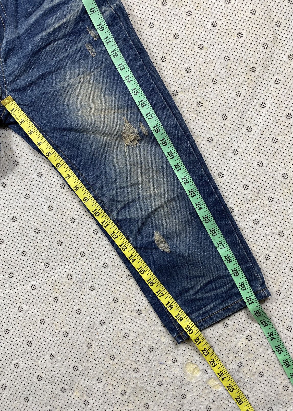 Hysteric Glamour × PPFM Distressed Short Denim By Hamo Jeans Size US 32 / EU 48 - 4 Thumbnail