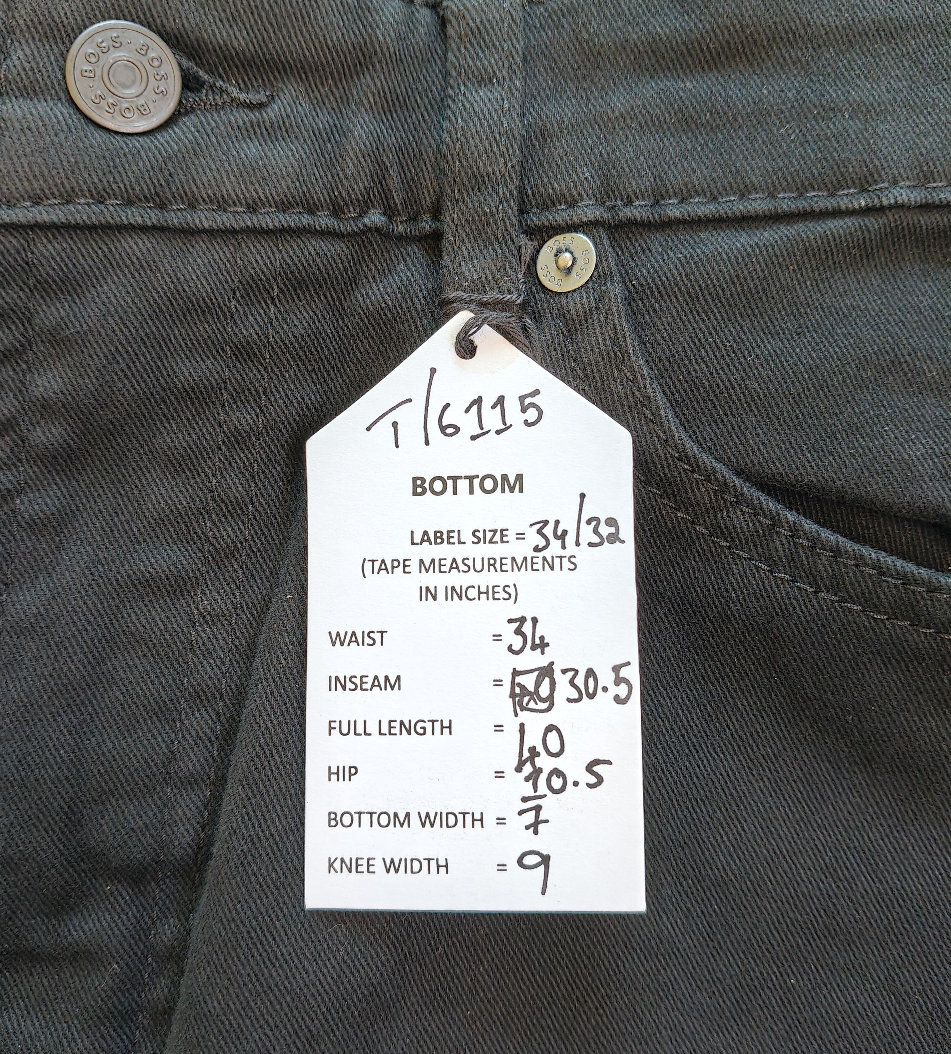 Hugo Boss HUGO BOSS RE.MAINE Regular fit Jeans Free Shipping T/6115 Size US 34 / EU 50 - 11 Thumbnail