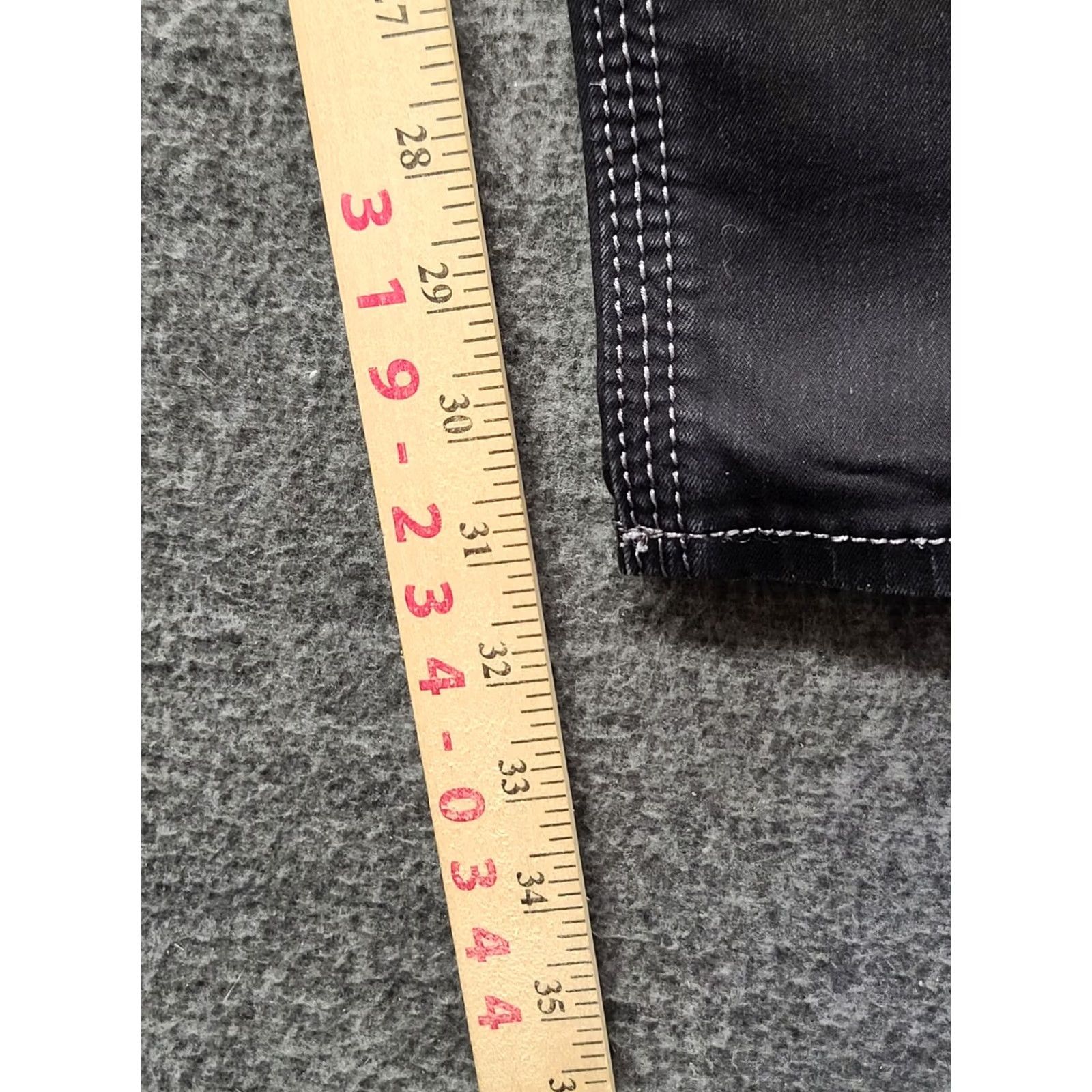 Vintage VINTAGE Rock Revival Jeans Womens 26x31 Vivian Easy Skinny Fit Straight Leg Black Size 26" / US 2 / IT 38 - 6 Thumbnail