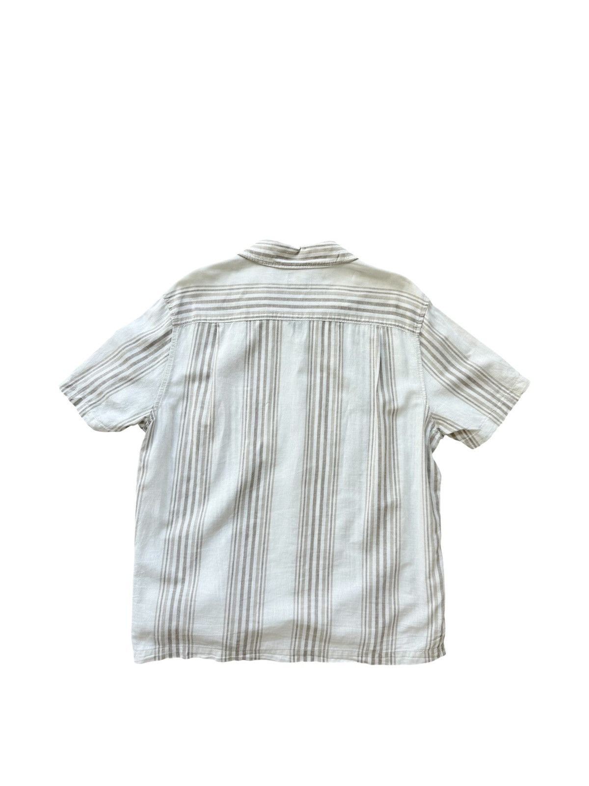 Zara Zara Man Striped V-Neck Shirt, beige/ brown - Size M Size US M / EU 48-50 / 2 - 3 Thumbnail