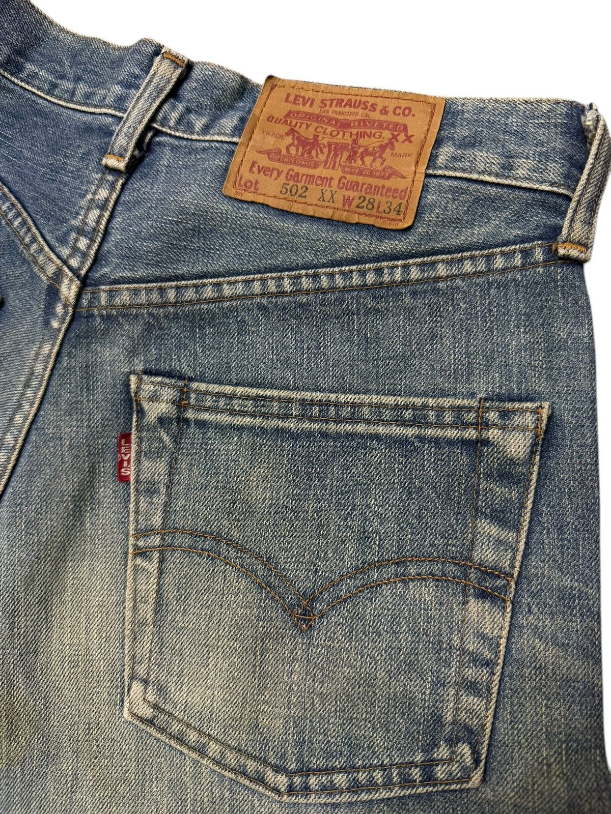 Levi's Vintage Clothing Vintage Levi’s 502 XX Big E Selvedge Denim Jeans Japan | W28 Size US 28 / EU 44 - 10 Thumbnail