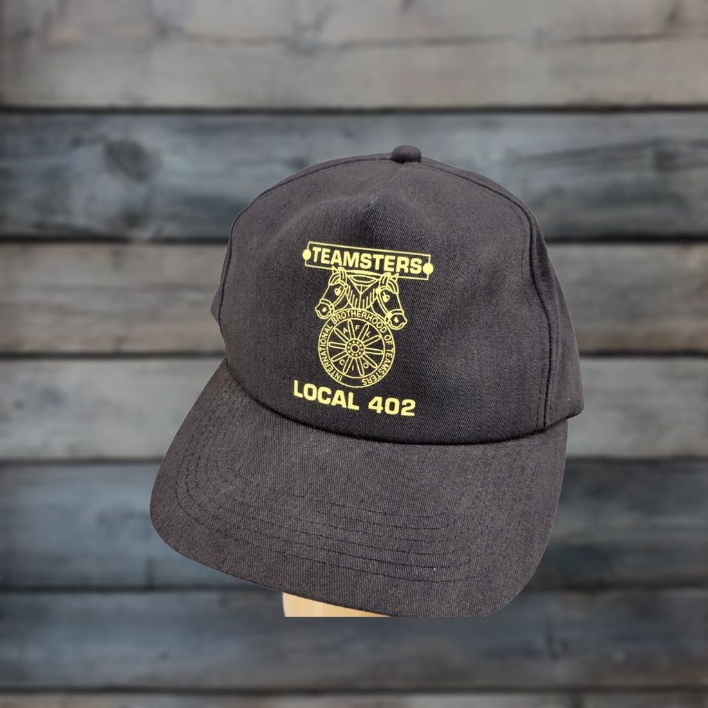 Vintage VINTAGE Legend Trucker Hat Men Local 402 Teamsters IBT Black #3 Adjustable Adjustable Hat Logo Winter Summer Spring Fall Mens Size ONE SIZE - 1 Thumbnail