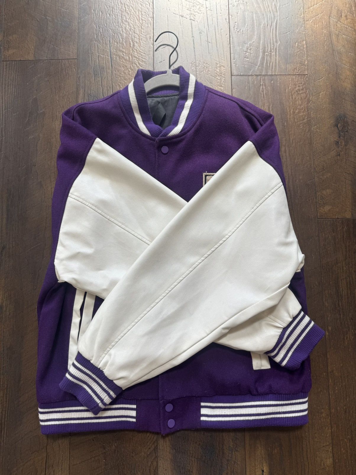 Other Aelfric Eden Purple letterman w/Bone sleeves Size US M / EU 48-50 / 2 - 2 Thumbnail