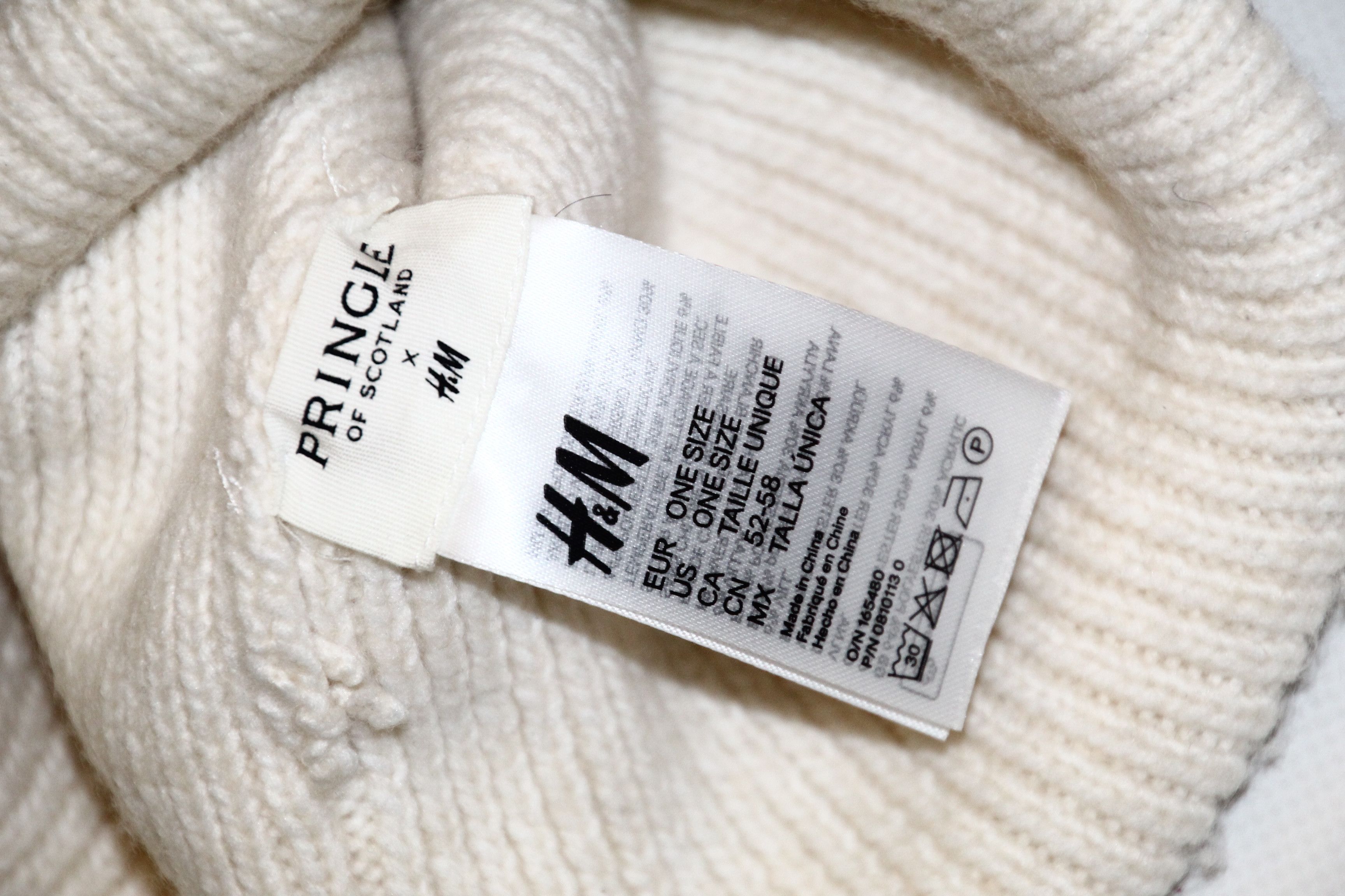 Pringle Of Scotland Pringle Of Scotland x H&M Pringle Logo Embroid Beanie Hat Size ONE SIZE - 5 Thumbnail