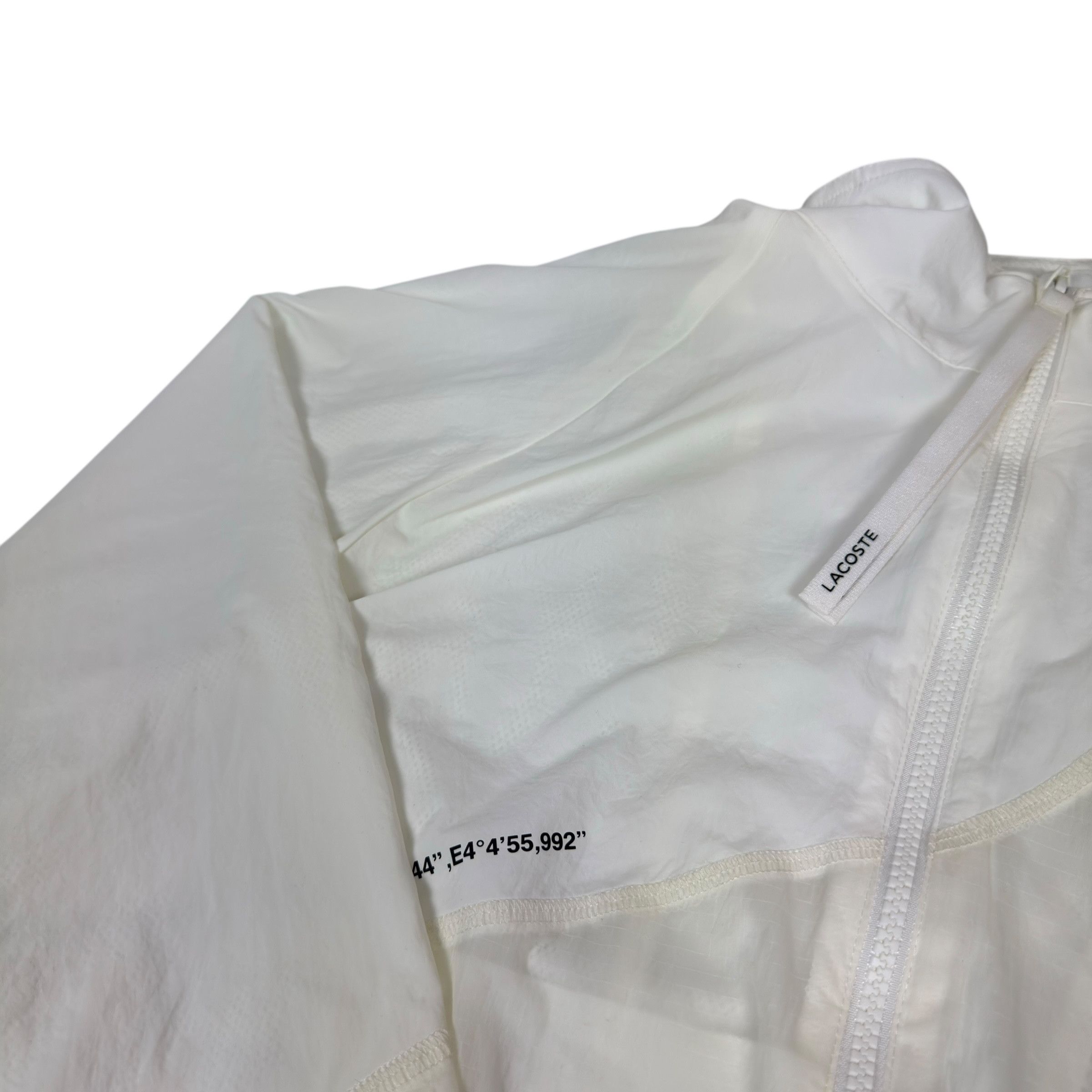 Lacoste Lacoste Women's White Mesh Lined Asymmetric Switch Tracksuit Size XS / US 0-2 / IT 36-38 - 5 Thumbnail
