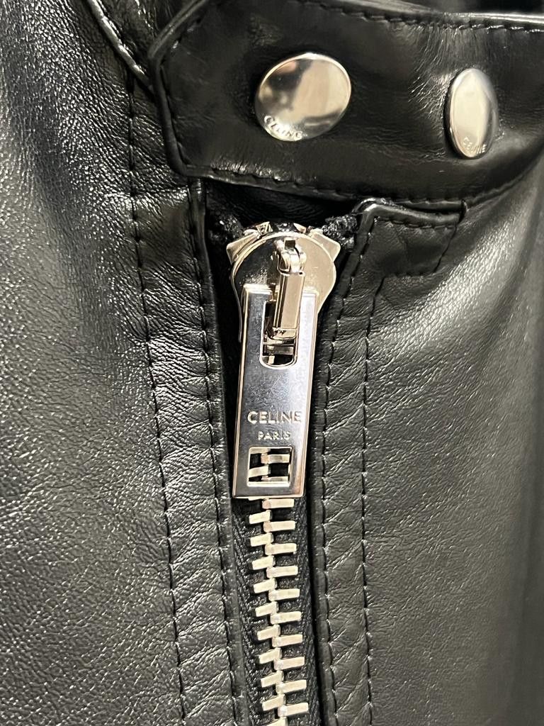 Celine SS24 Sample Racer Blouson Lambskin Jacket Size US S / EU 44-46 / 1 - 6 Thumbnail