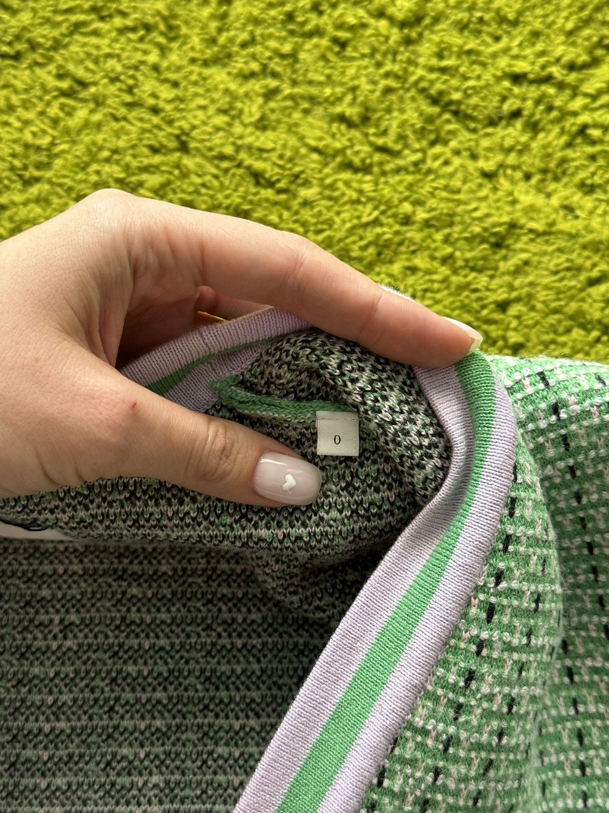 Designer × Sandro Sandro oldmoney style jacquard cardigan sweater Size XS / US 0-2 / IT 36-38 - 4 Thumbnail