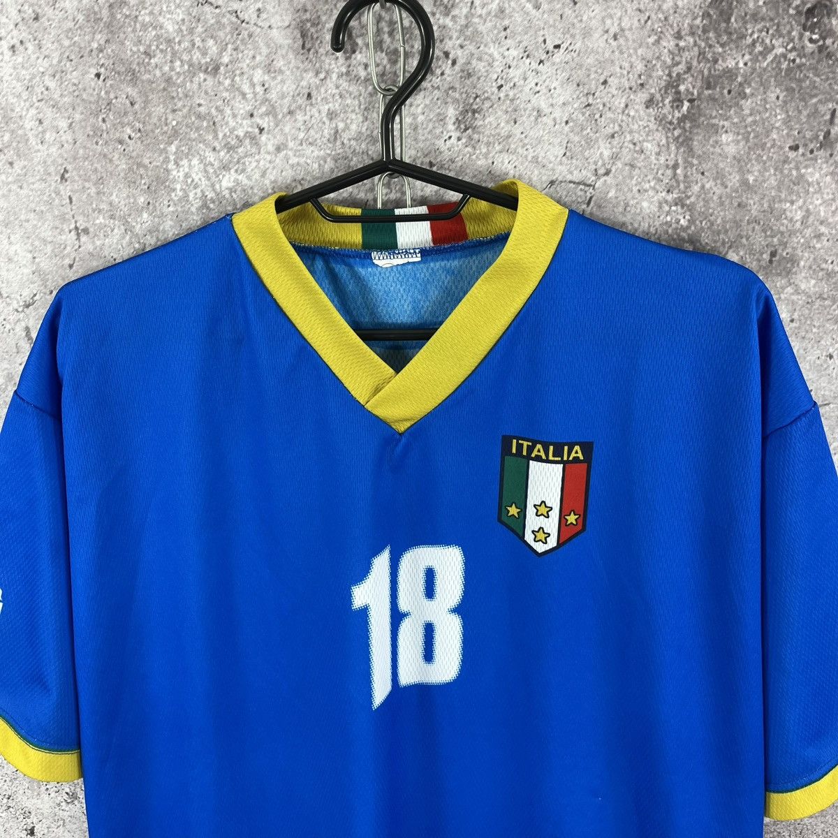 Vintage Vintage Retro Italia National Team Jersey #18 Cassano Sz XL Size US XL / EU 56 / 4 - 3 Thumbnail