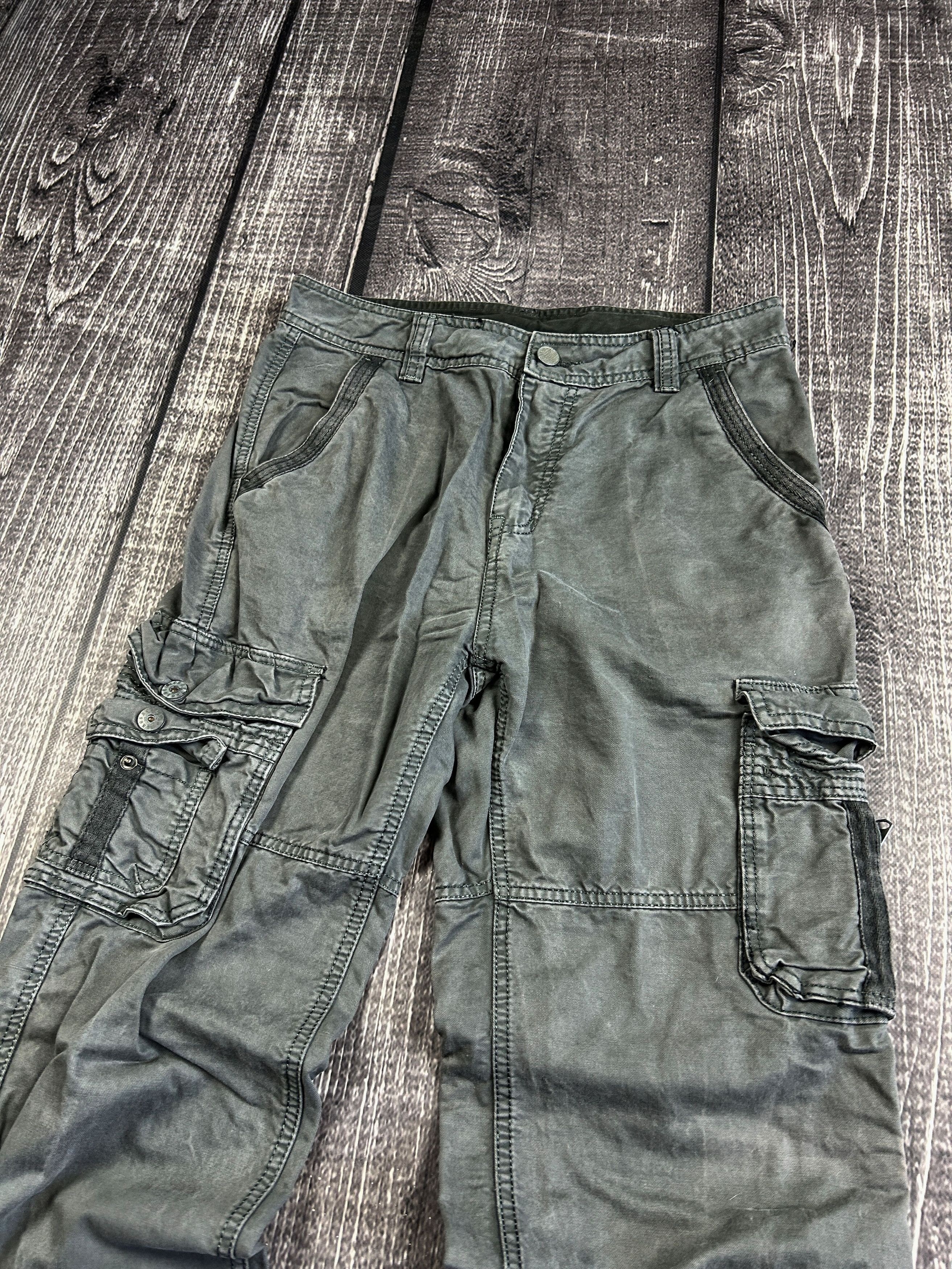 Vintage Vintage Rick Owens Junya Watanabe Style Cargo Jeans Size US 32 / EU 48 - 3 Thumbnail