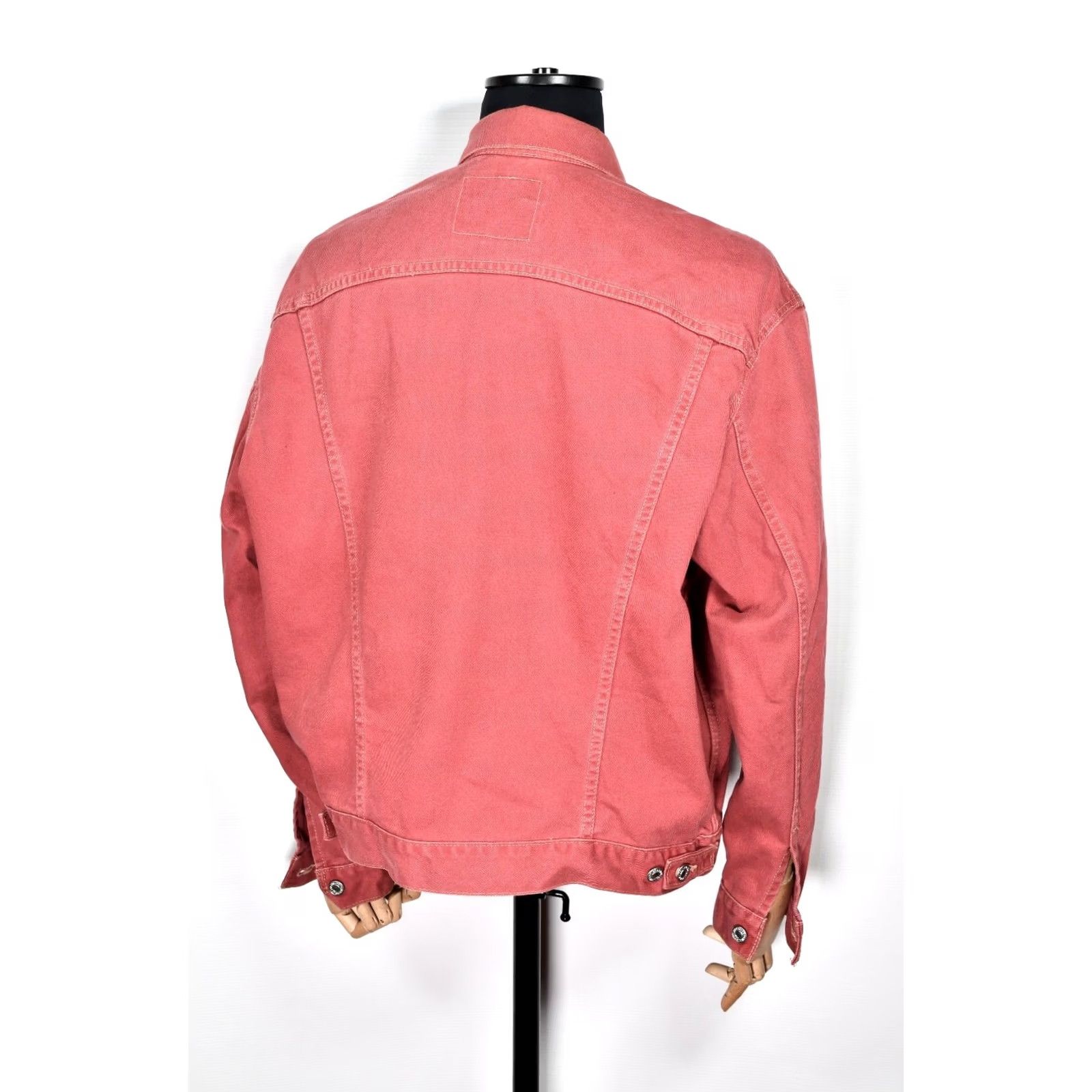 Levi's Levi's 70503-7783 Denim Jacket Black 2XL Trucker Vintage 90s Men Jacket US-Imported Croatia Burgundy Red - 6 Pockets Size US XXL / EU 58 / 5 - 4 Thumbnail
