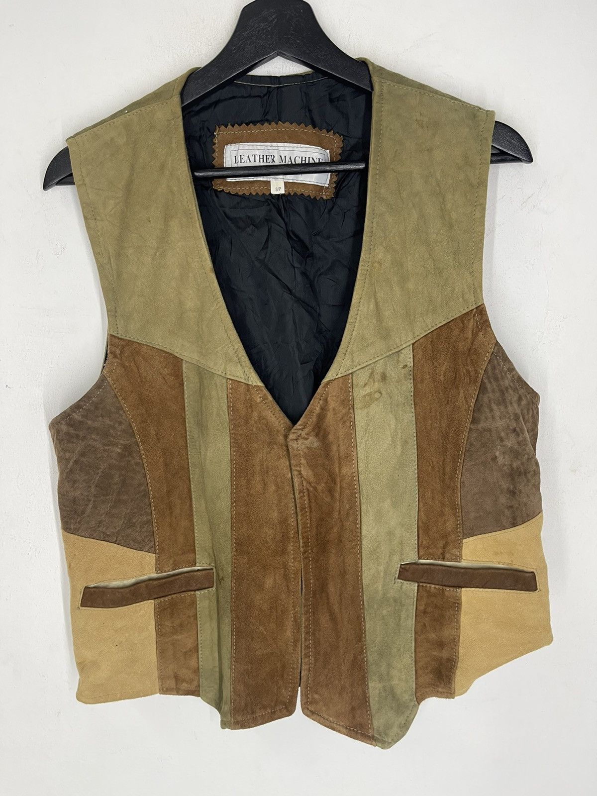 Vintage Vintage Leather Machine Patch Leather Vest Canada Size US M / EU 48-50 / 2 - 2 Thumbnail
