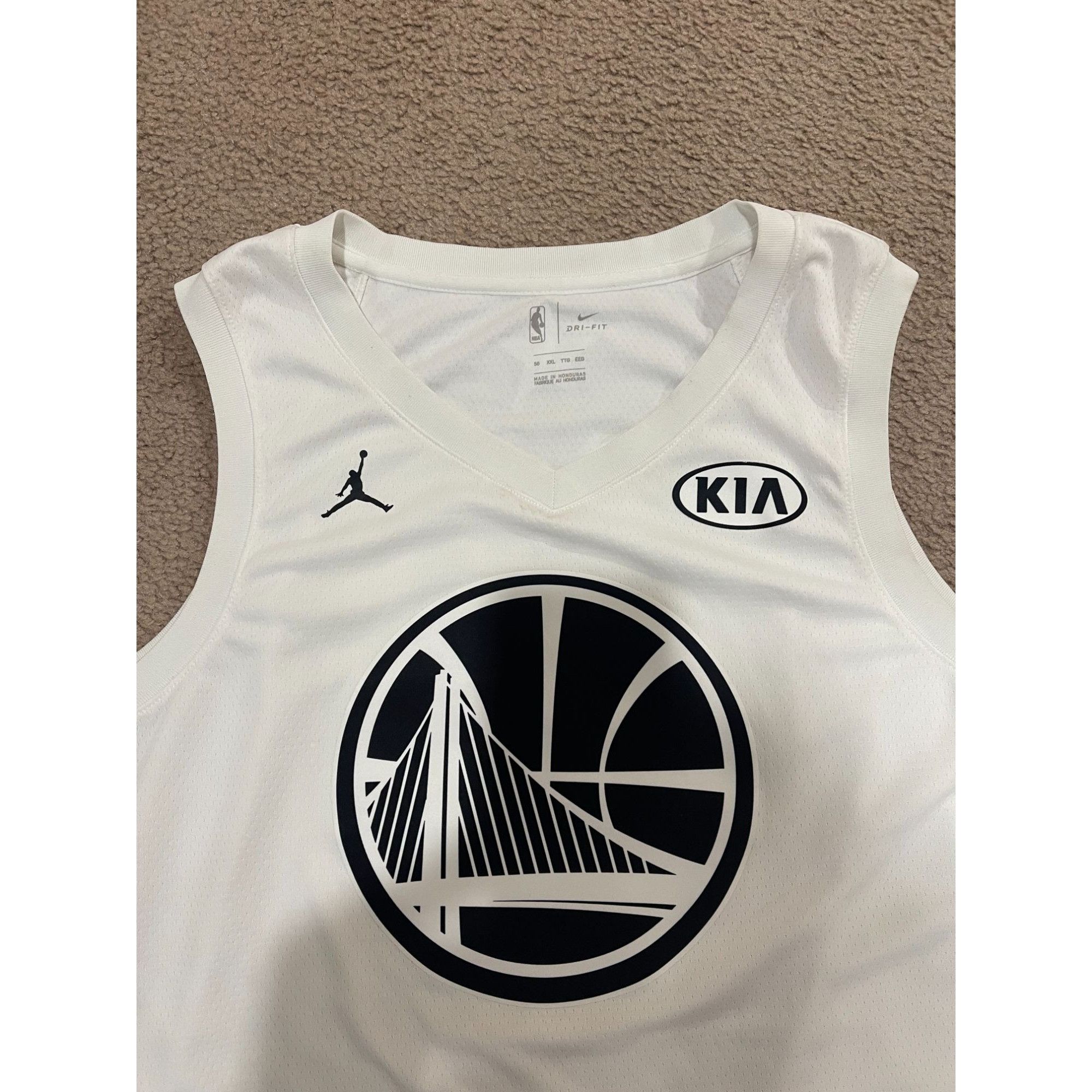 Jordan Brand Jordan Steph Curry GSW All Star 2018 Swingman Jersey Mens 2X Size US XXL / EU 58 / 5 - 2 Thumbnail