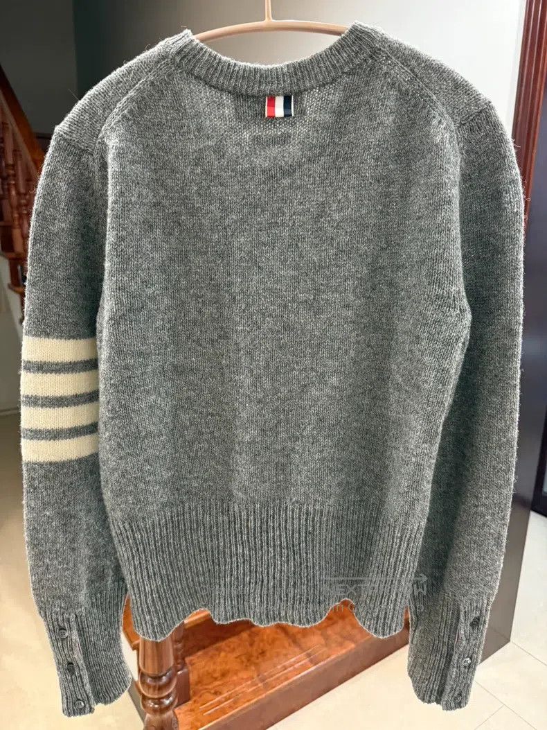 Thom Browne Thom Browne Grey Wool Sweater Size US S / EU 44-46 / 1 - 2 Thumbnail