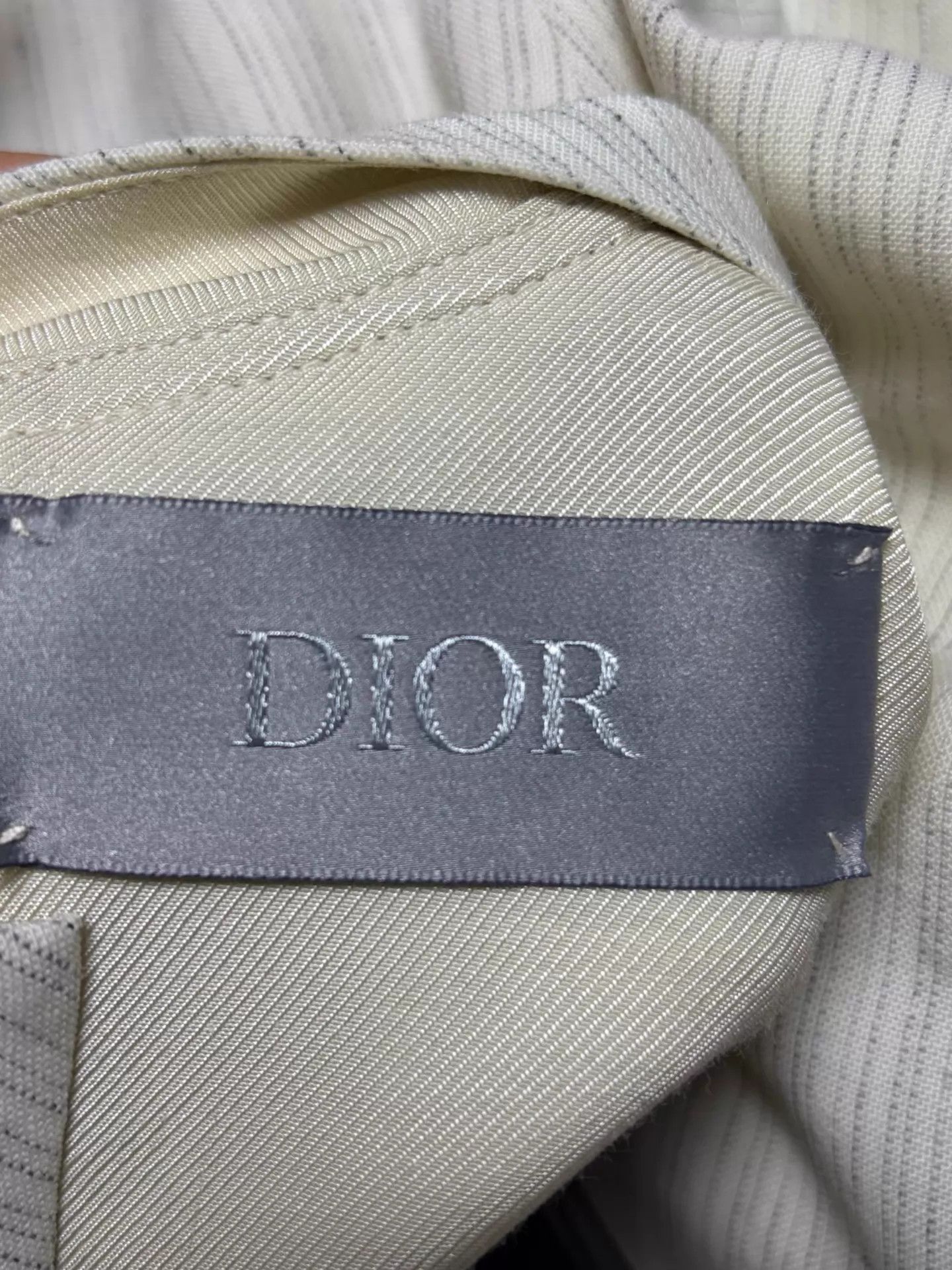 Dior Dior FW23 Beige Stripe Stand Collar Jacket 48 Size US M / EU 48-50 / 2 - 3 Thumbnail