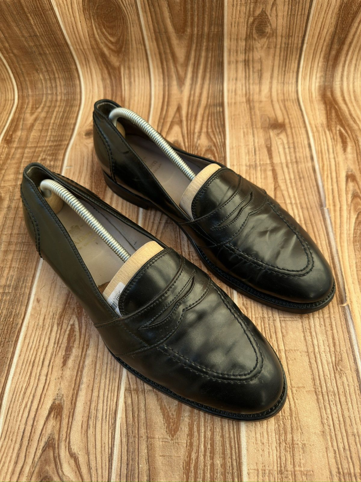 Alden Alden Leather Shell Cordovan Loafers Black Size US 10.5 / EU 43-44 - 1 Thumbnail