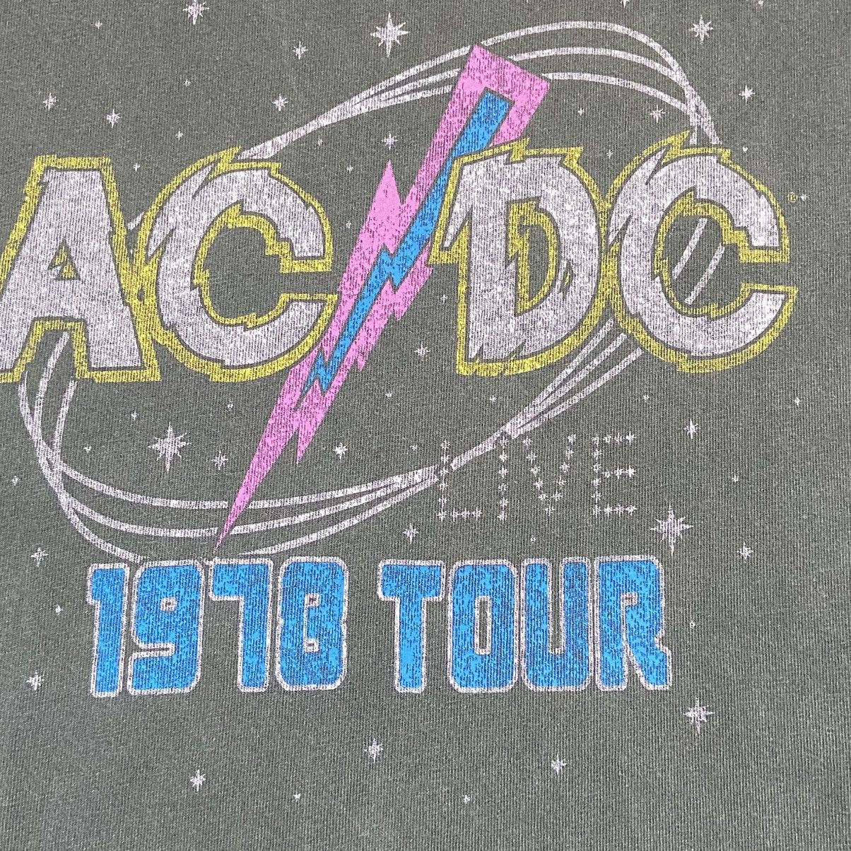 AC/DC AC/DC 1978 Tour Graphic Tee Green Oversized Rock Band Size US XXL / EU 58 / 5 - 5 Thumbnail