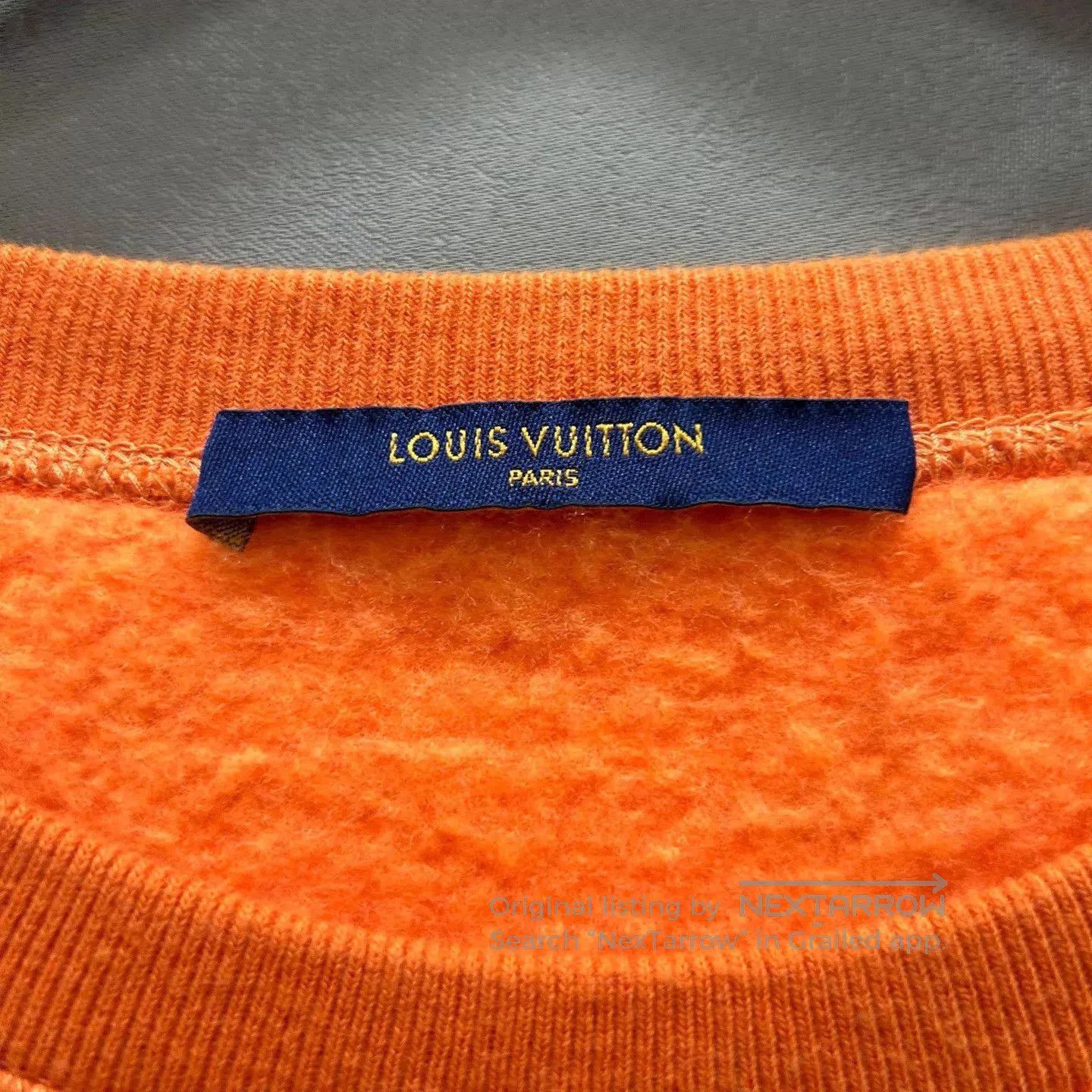 Louis Vuitton Orange Patterned Long Sleeve Sweatshirt. Size US M / EU 48-50 / 2 - 3 Thumbnail
